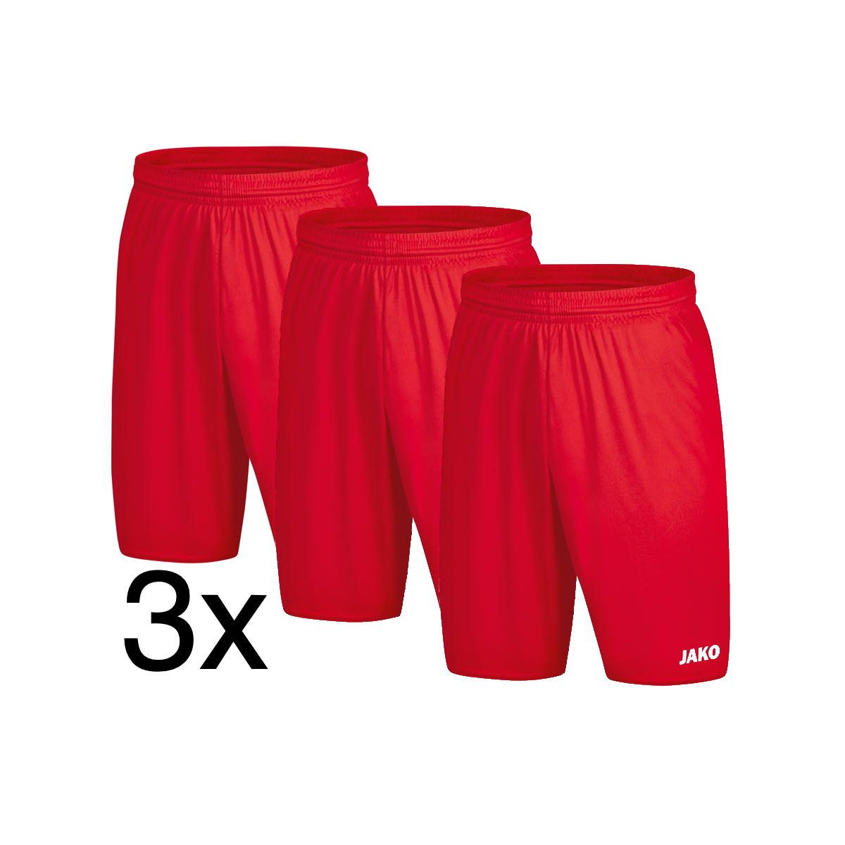 Jako Sweatbermudas Sporthose Manchester Fussball Short (Pack, 3 er Stück)