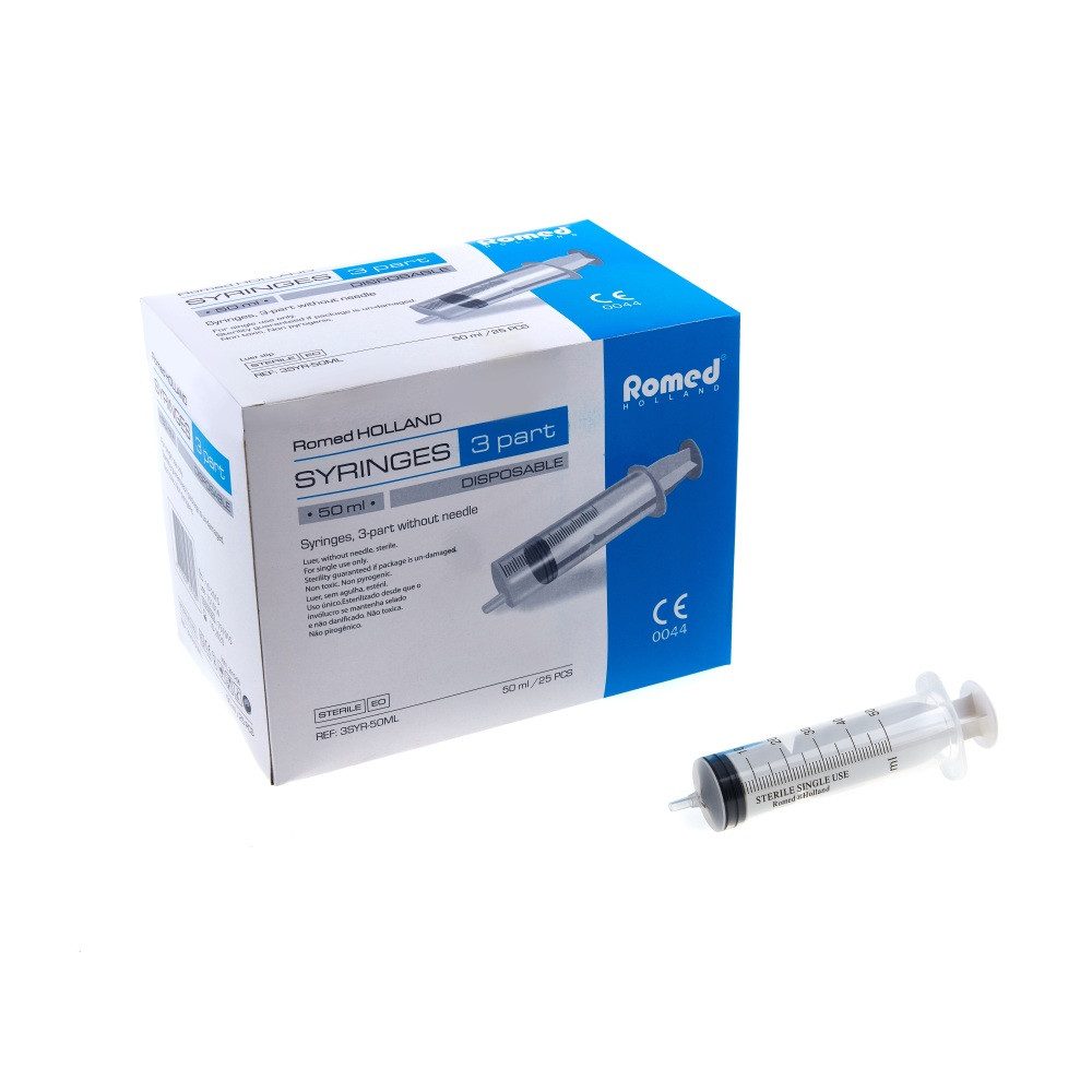Romed Einwegspritze Einmalspritzen, 3-teilig, steril, (25-St)