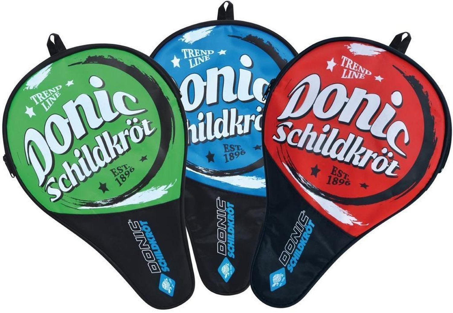 Donic-Schildkröt Schlägerhülle Tischtennis Hülle Trendline blau-schwarz, Bag