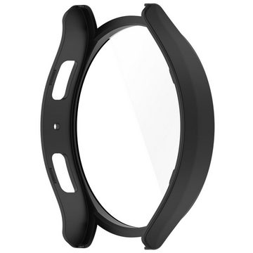 Wigento Smartwatch-Armband Für Samsung Galaxy Watch 6 44mm Integrierte Uhrenschutzhülle Schwarz