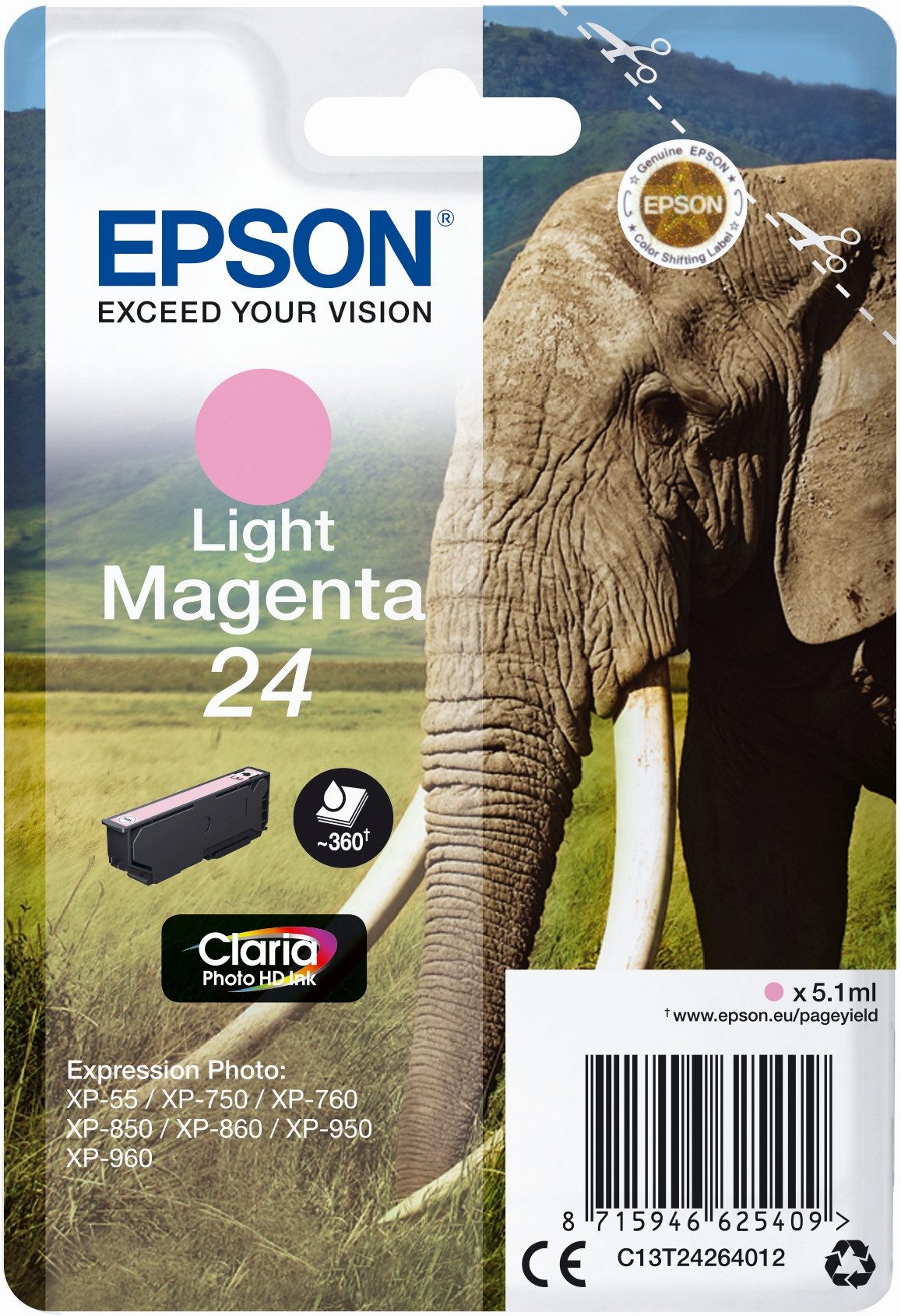 Epson Tintenpatrone Epson T2426 magenta light (10 Stück) Nachfülltinte (x)