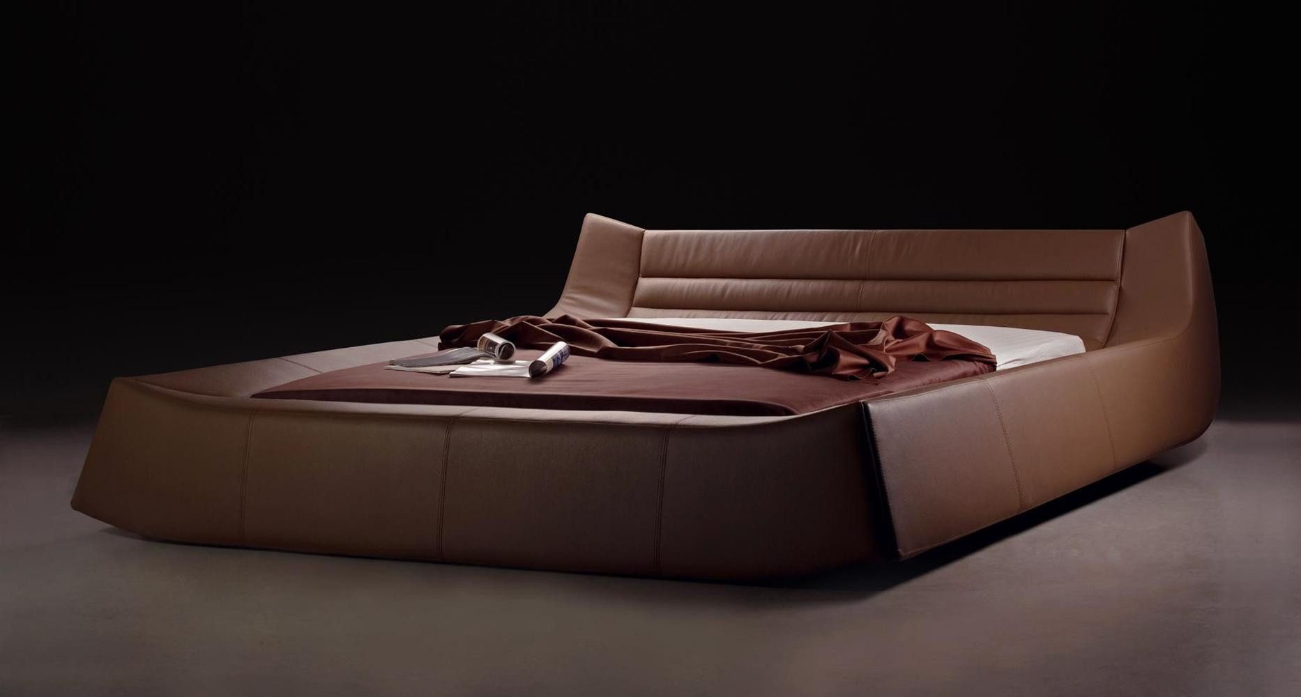 Xlmoebel Polsterbett Luxuriöses Doppelbett mit Lederbezug und eleganter Polsterung (Bett, Bett), Hergestellt in Europa