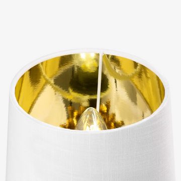 Navaris Lampenschirm 2x Schirm Tischlampe E14 rund - 15,2cm - Lampenschirme Set