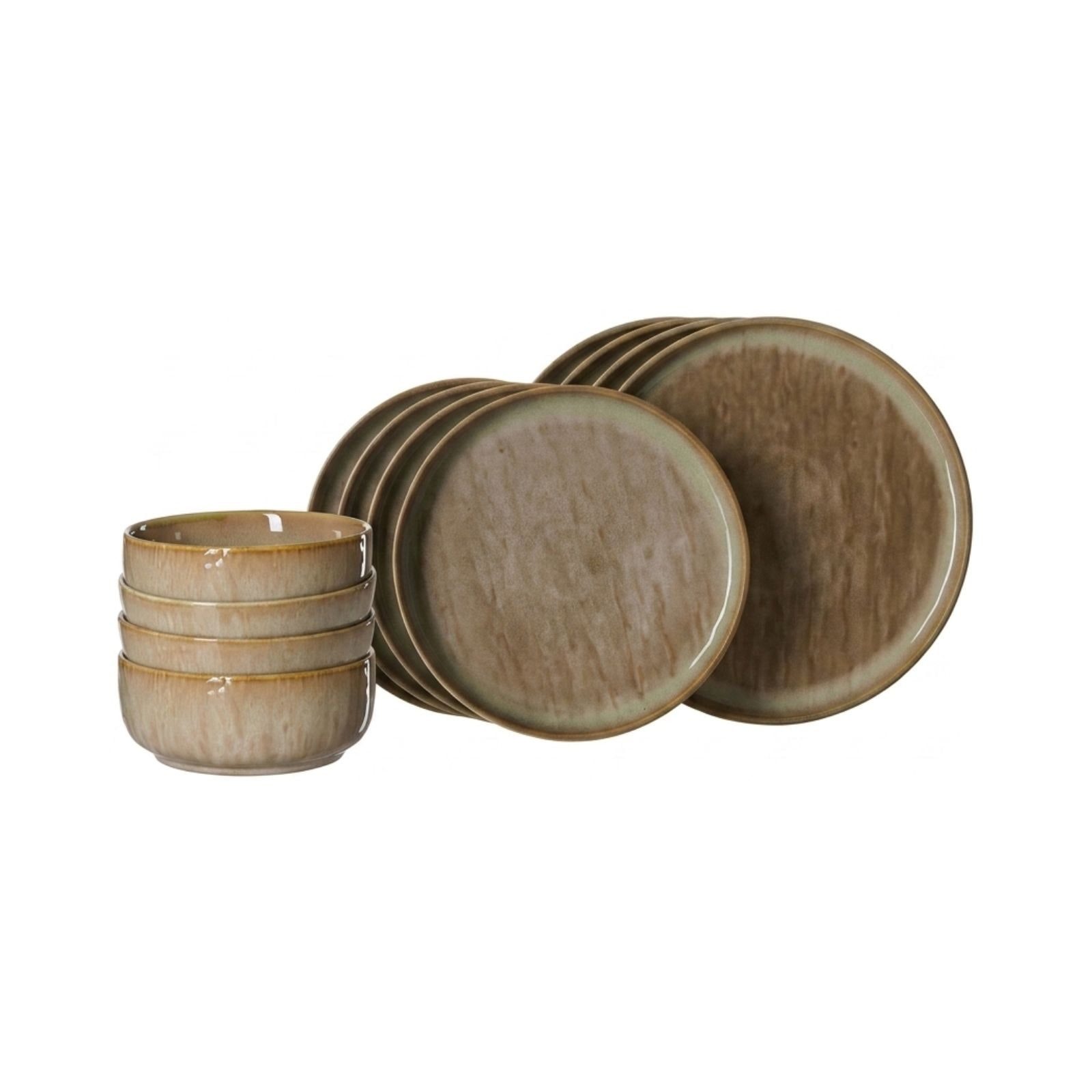 Ritzenhoff & Breker Kombiservice Tortosa Basic-Set 12er Set (12-tlg), Steingut