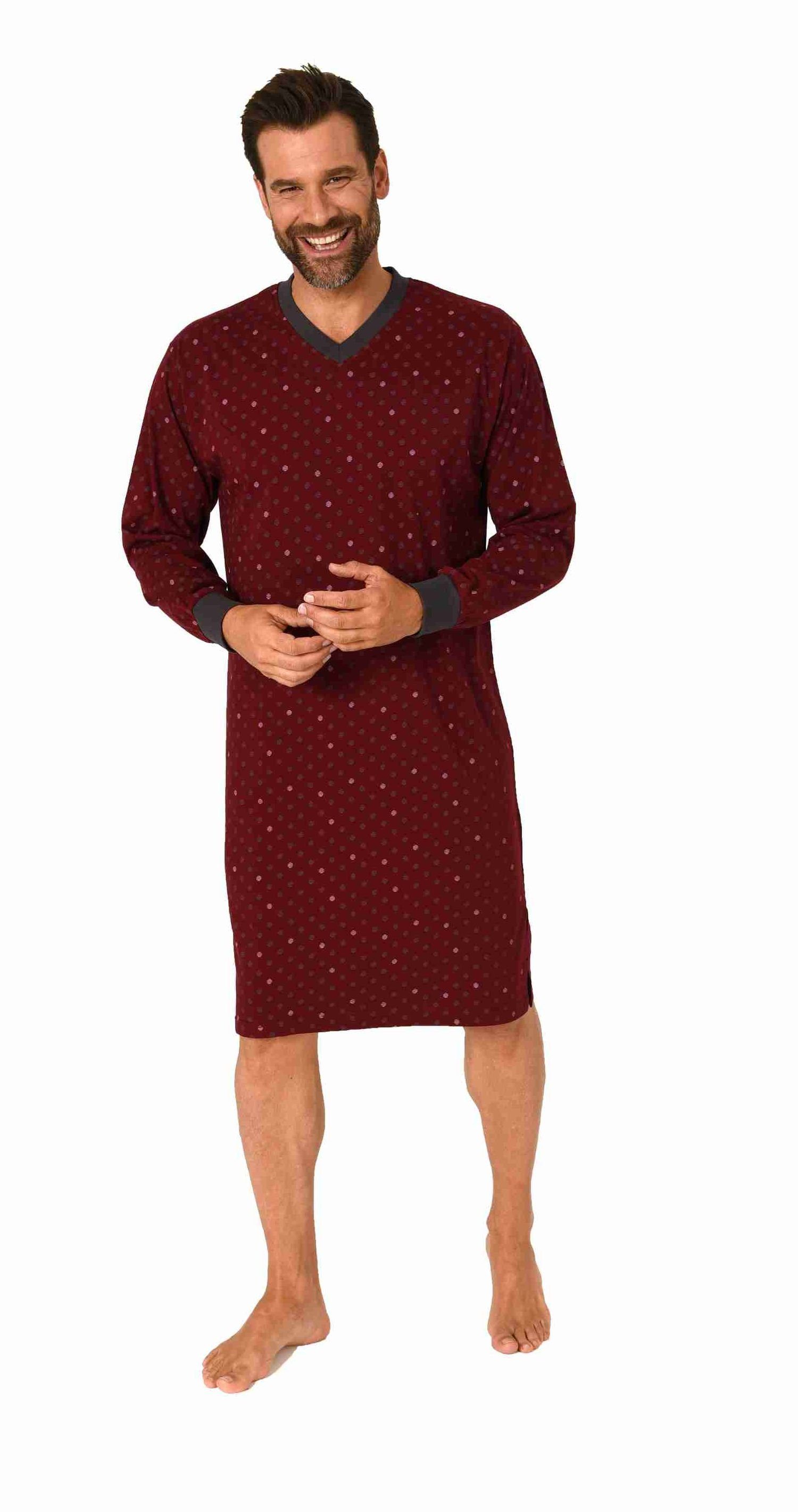 Normann Pyjama Herren langarm Nachthemd mit günstig online kaufen