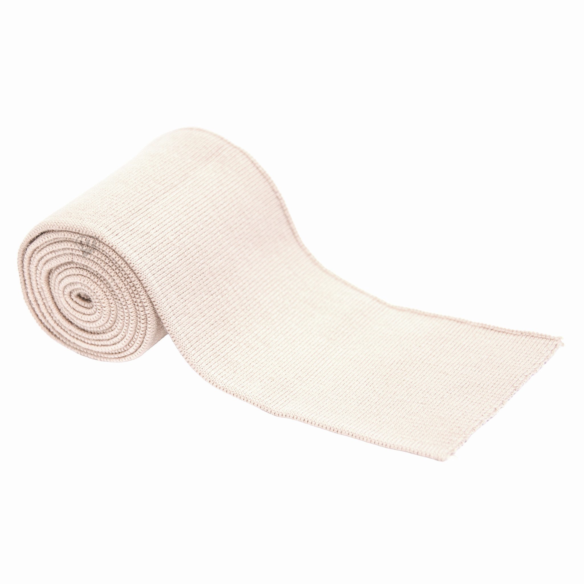 maDDma Stoff Fertigbündchen uni 110x6,5cm Cuff Ärmelbündchen elast. Strickbündchen, creme