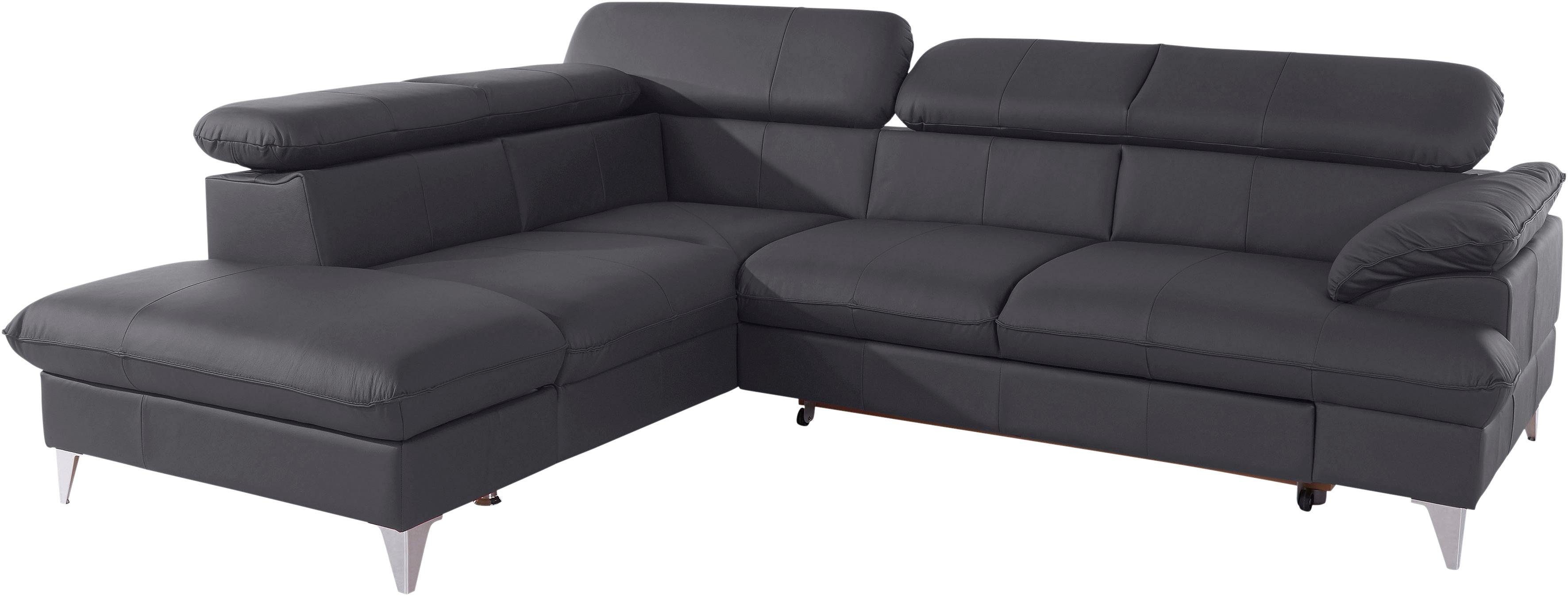 COTTA Ecksofa Caluso L-Form, mit Kopfteilverstellung, günstig online kaufen