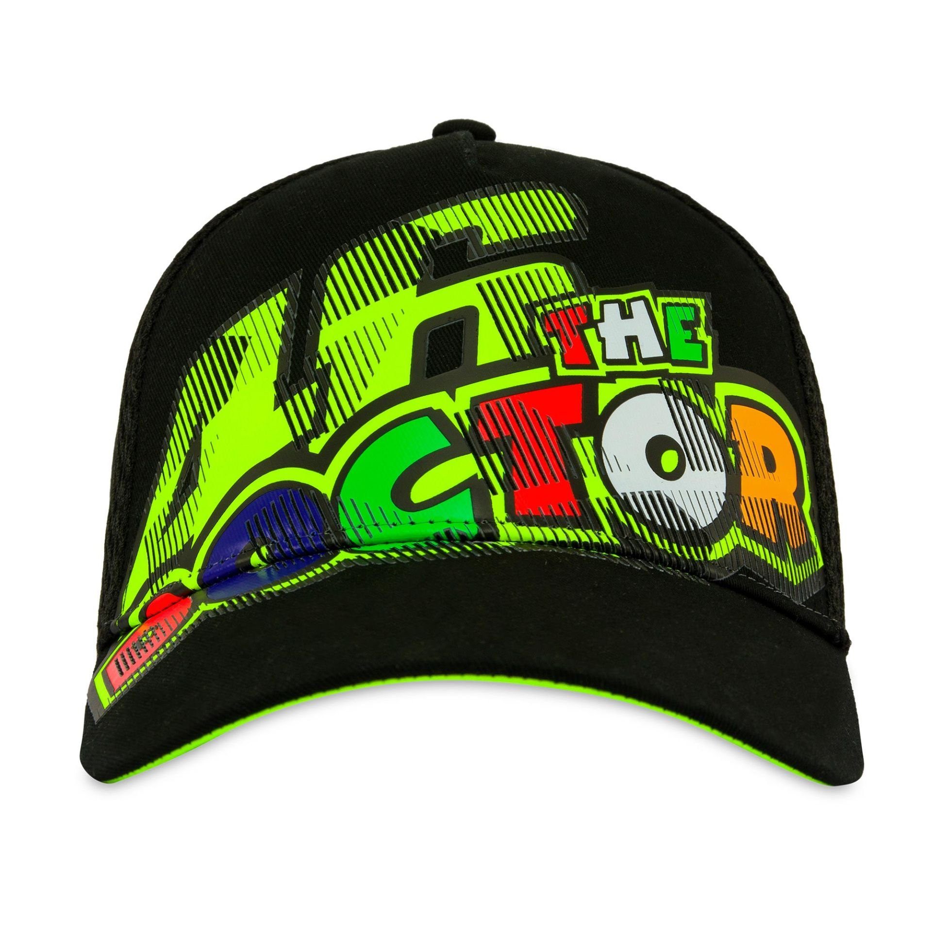 Cap (Schwarz) The Doctor VR46 Rossi 46 Valentino Trucker Größenverstellbar