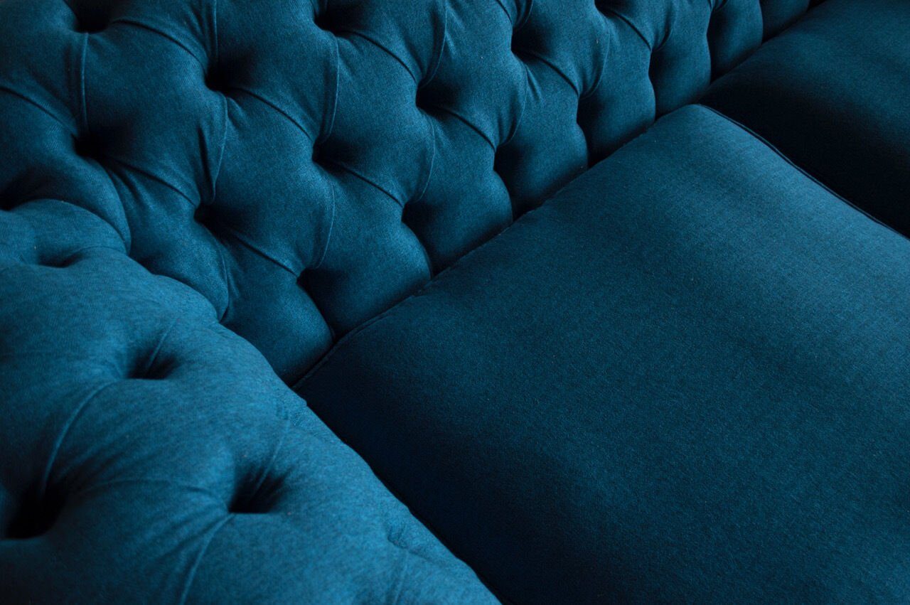 JVmoebel Chesterfield-Sofa, Chesterfield Sitzer cm 225 Design Couch 3 Sofa
