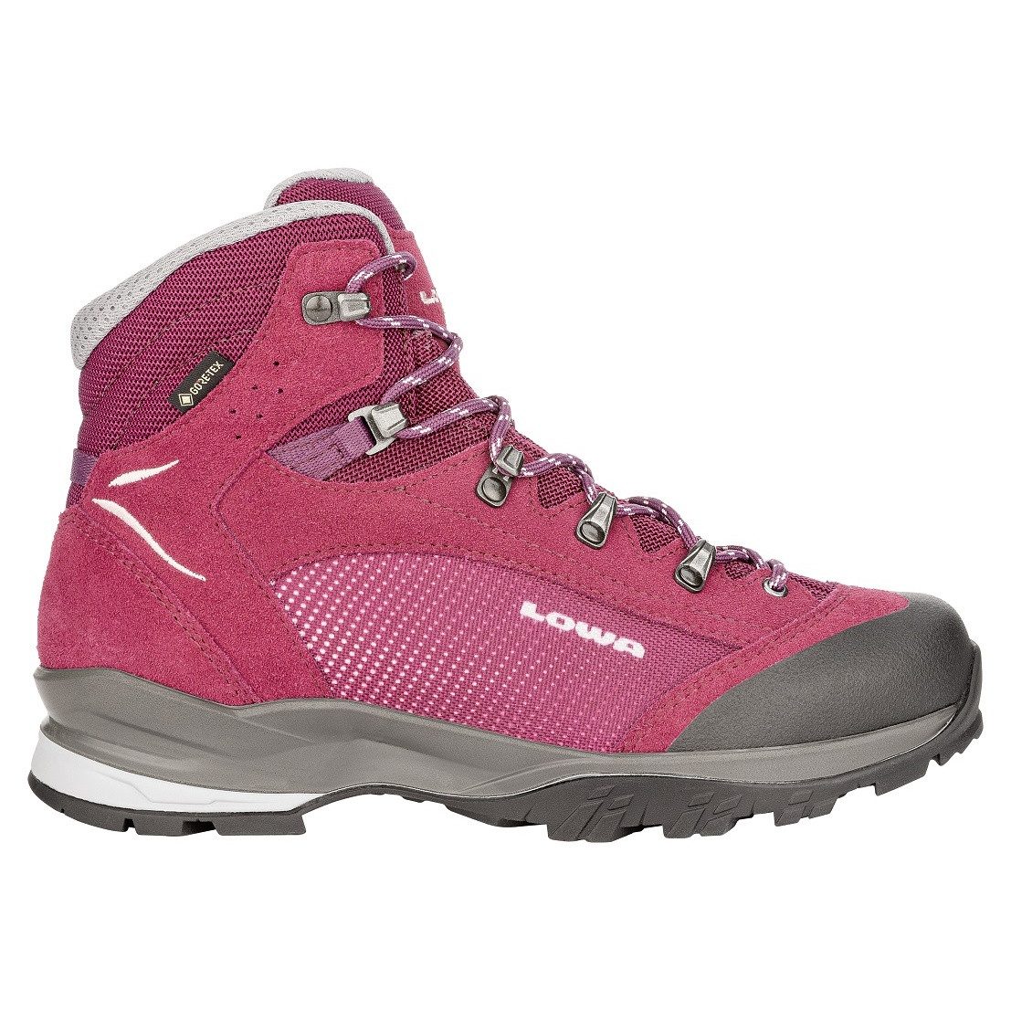 Lowa Tucana GTX (Trekking, Spaltleder-Textil, wasserdicht) bordeauxrot/rose günstig online kaufen
