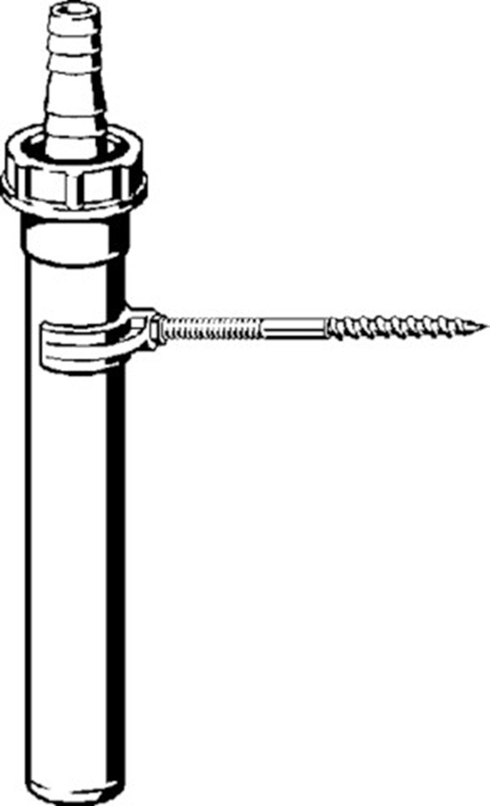 Viega Ablaufrohr VIEGA Baugruppe Verstellrohr 4995.05-876 40x250mm