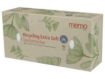 memo Papiertaschentücher memo Taschentücher 'Recycling Extra Soft' in prakt (100-St)