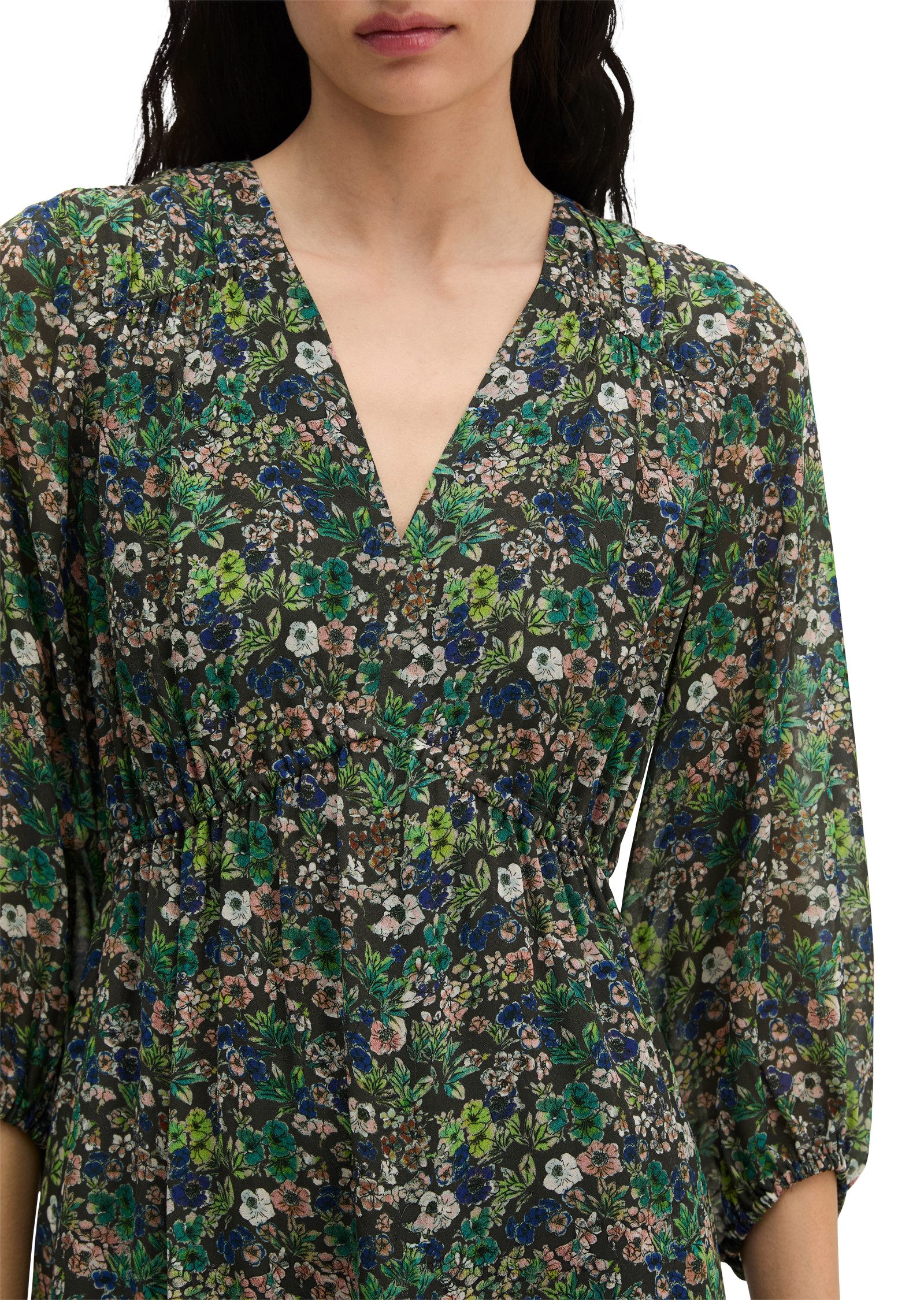 Marc O'Polo Sommerkleid flared aus bedruckter Viskose