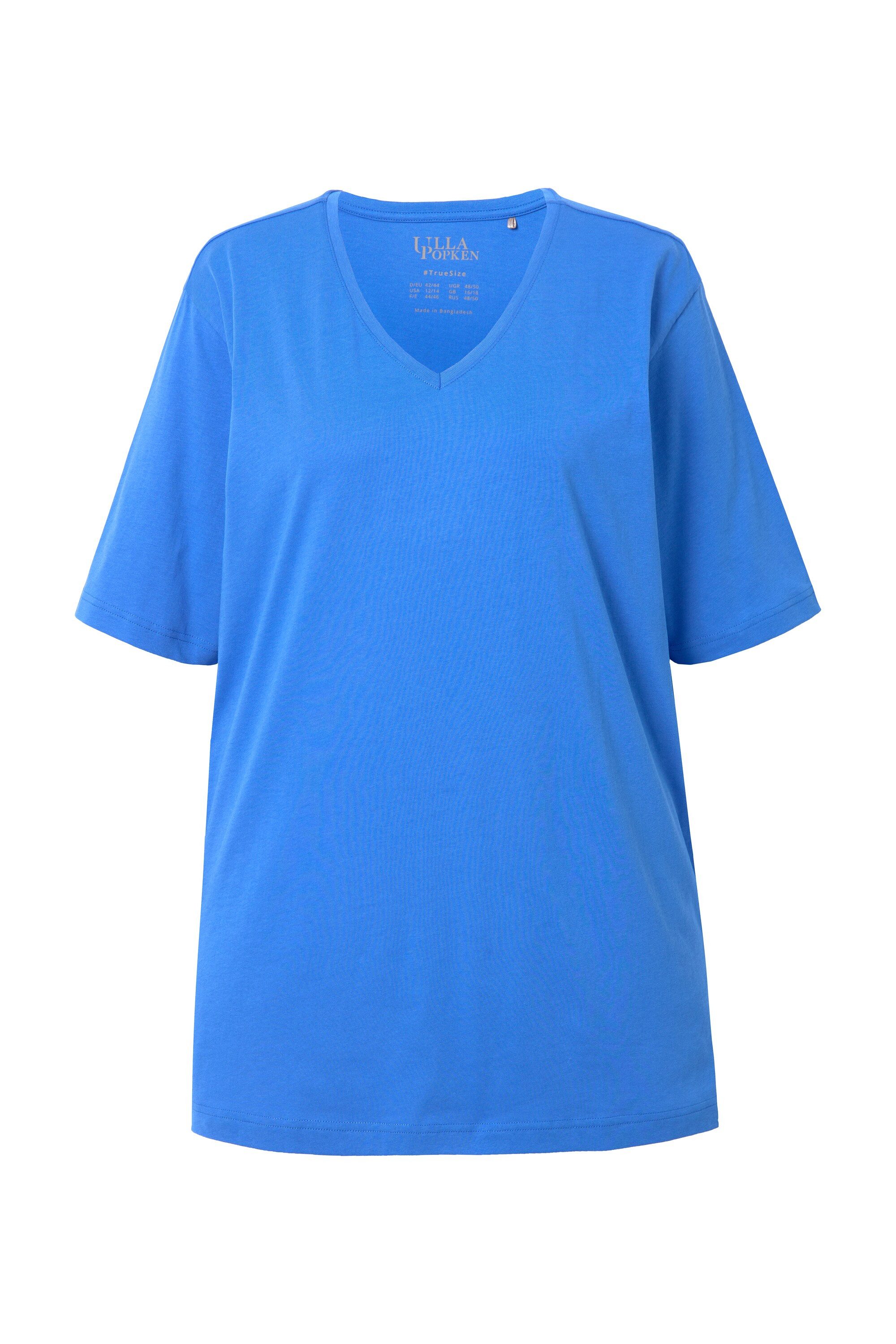 Ulla Popken T-Shirt T-Shirt V-Ausschnitt Relaxed günstig online kaufen