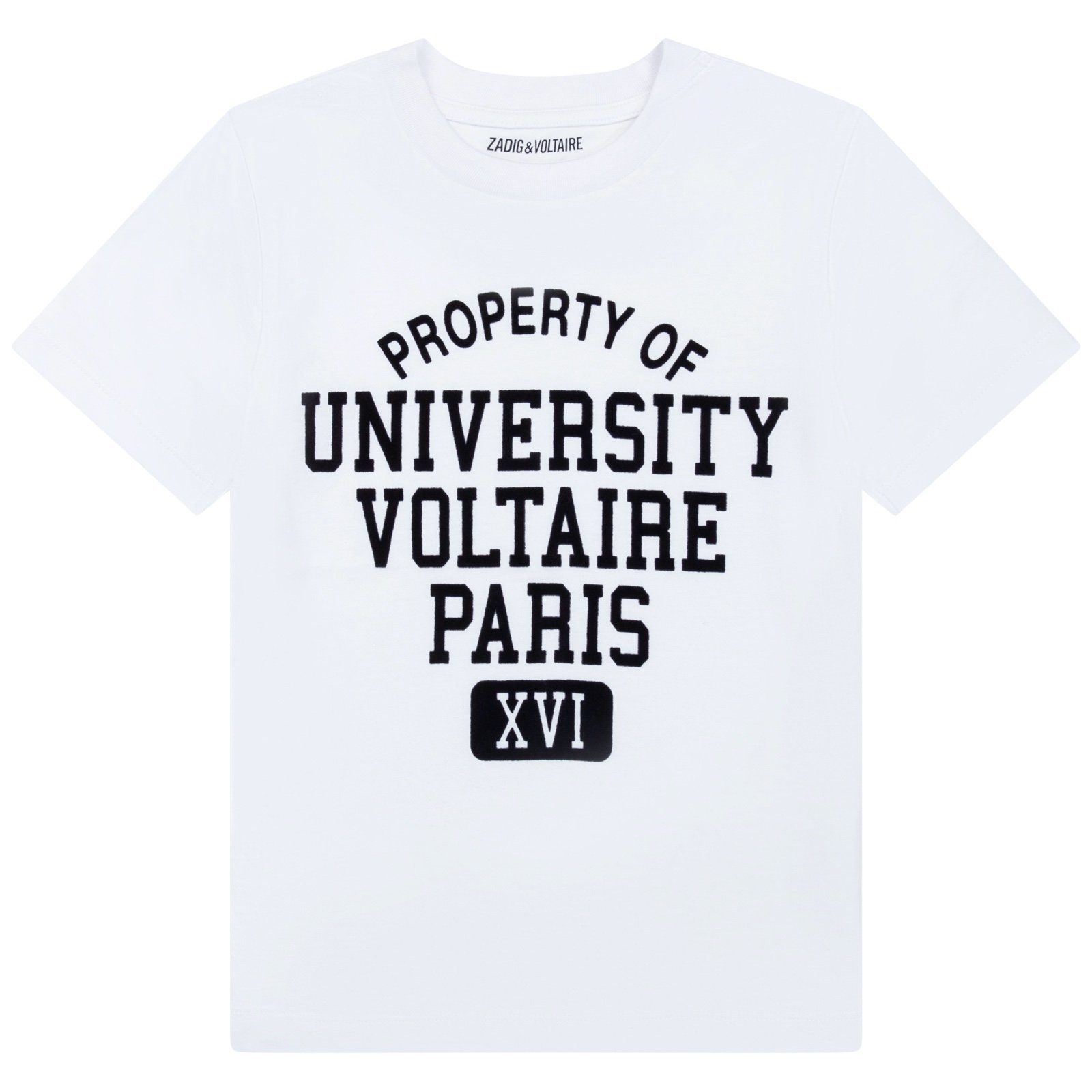 ZADIG & VOLTAIRE T-Shirt Zadig & Voltaire T-Shirt weiß mit College Print