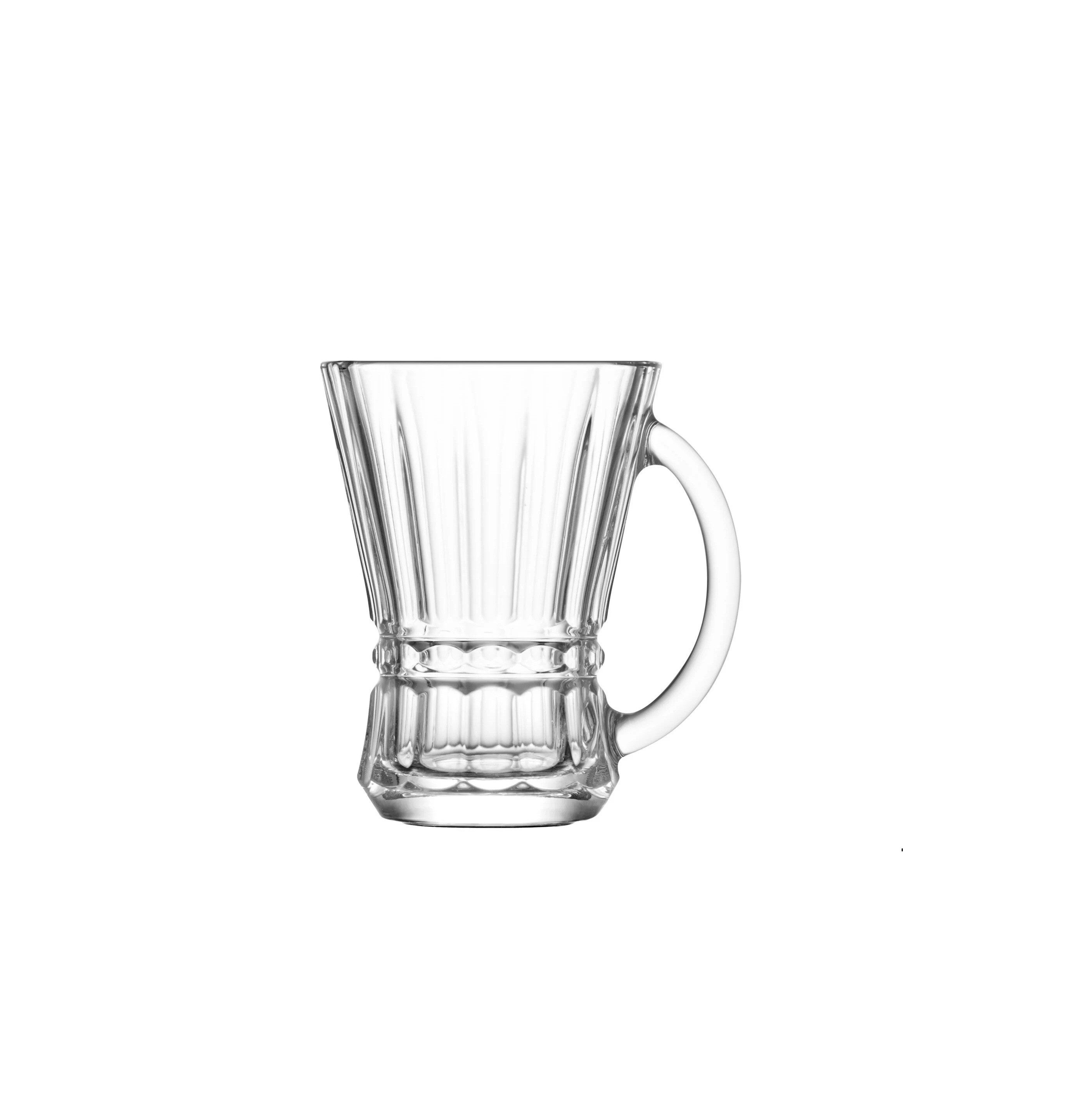 LAV Teeglas Venüs mit Henkel - 6-teiliges Set, 150 ml pro Glas, 6-tlg., Glas, 6-teilig, 150 ml