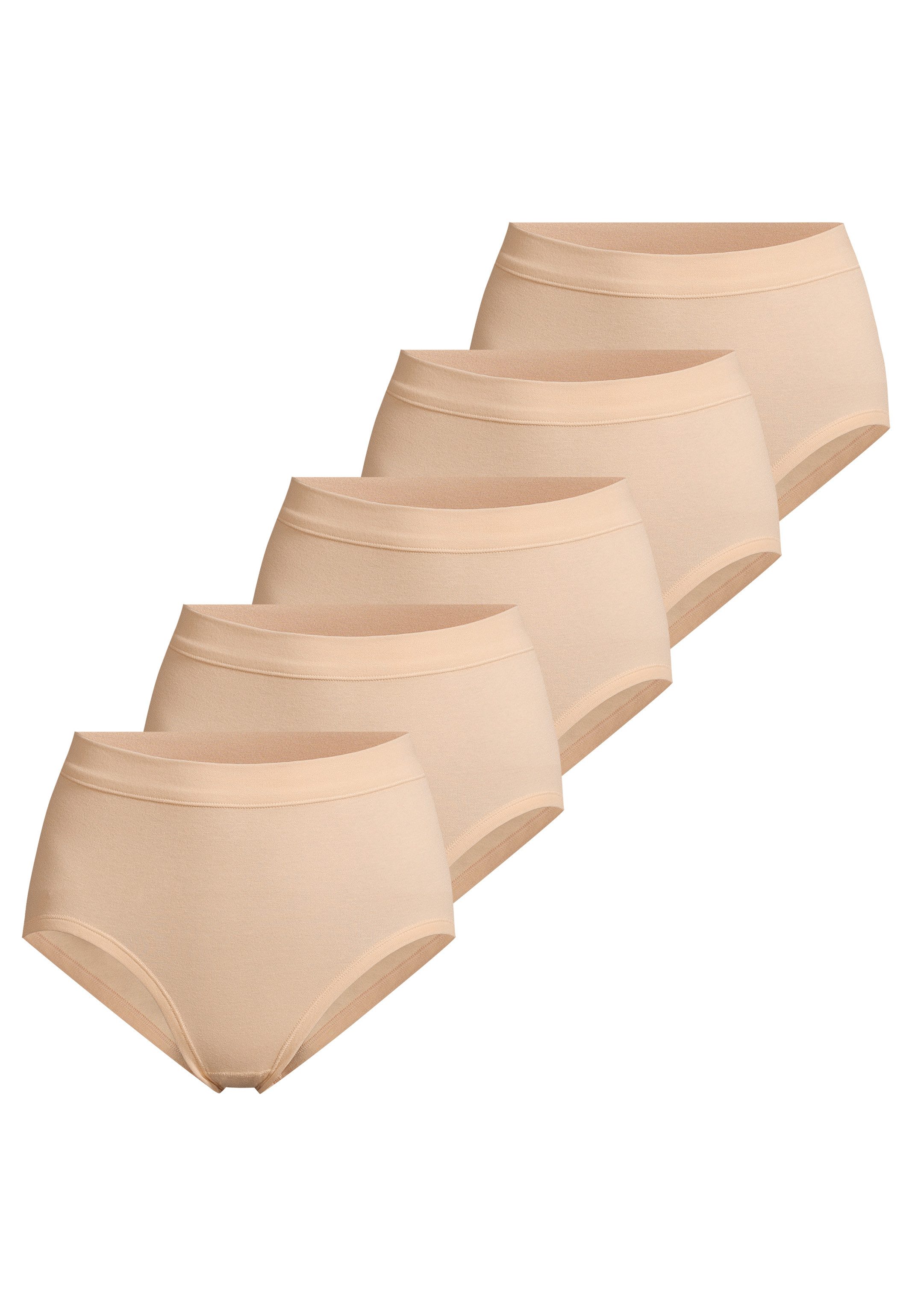 ESGE - Die Wäsche-Macher Taillenslip 5er-Pack Basic - Feinripp (Spar-Set, 5-St) Taillenslip - Baumwolle