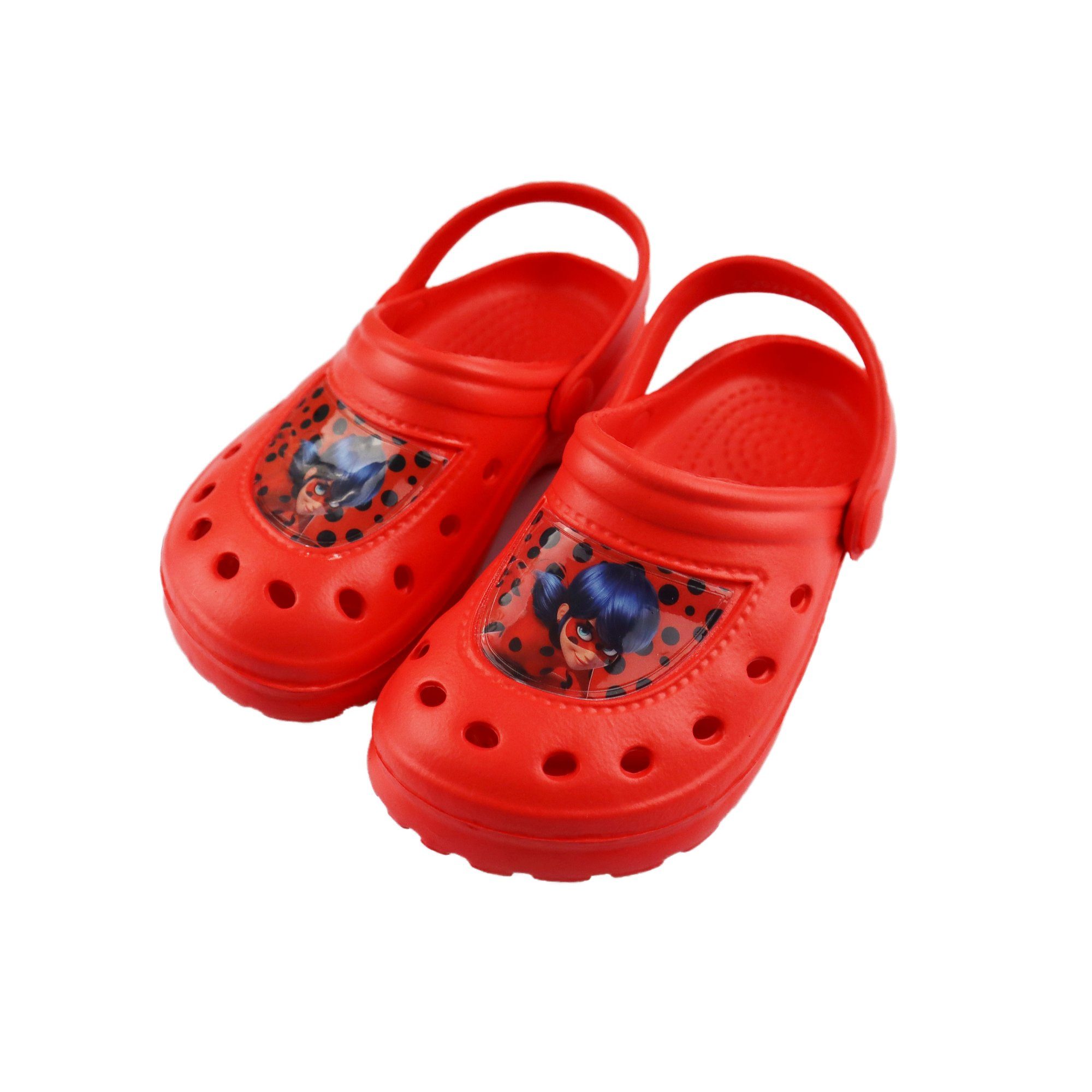 Miraculous - Ladybug Ladybug Rot Gr. 24 Kinder Clog 31, Clogs Miraculous Mädchen bis