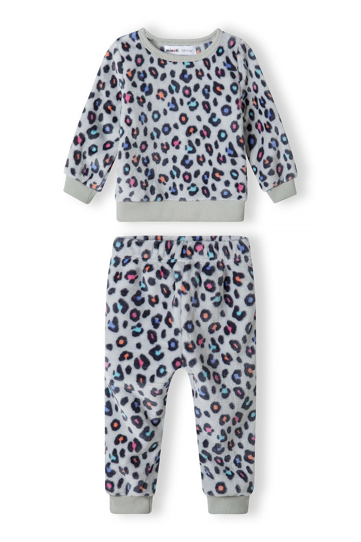 MINOTI Pyjama aus Teddyfleece (12m-8y) Grau