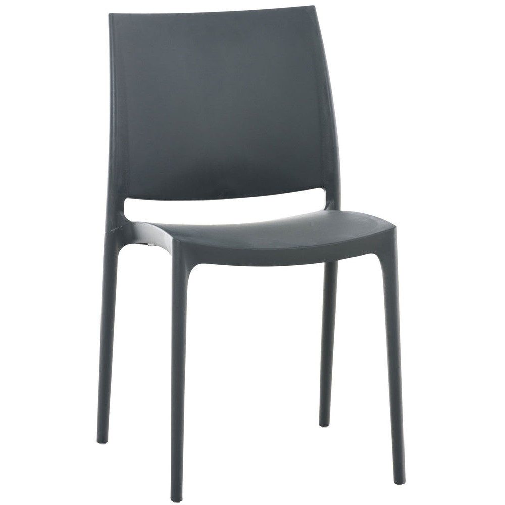 CLP Stuhl Gartenstuhl Stapelstuhl Bistrostuhl (Spar-Set, 1 St), stapelbar, UV-beständig, wasserabweisend, bis 130 kg