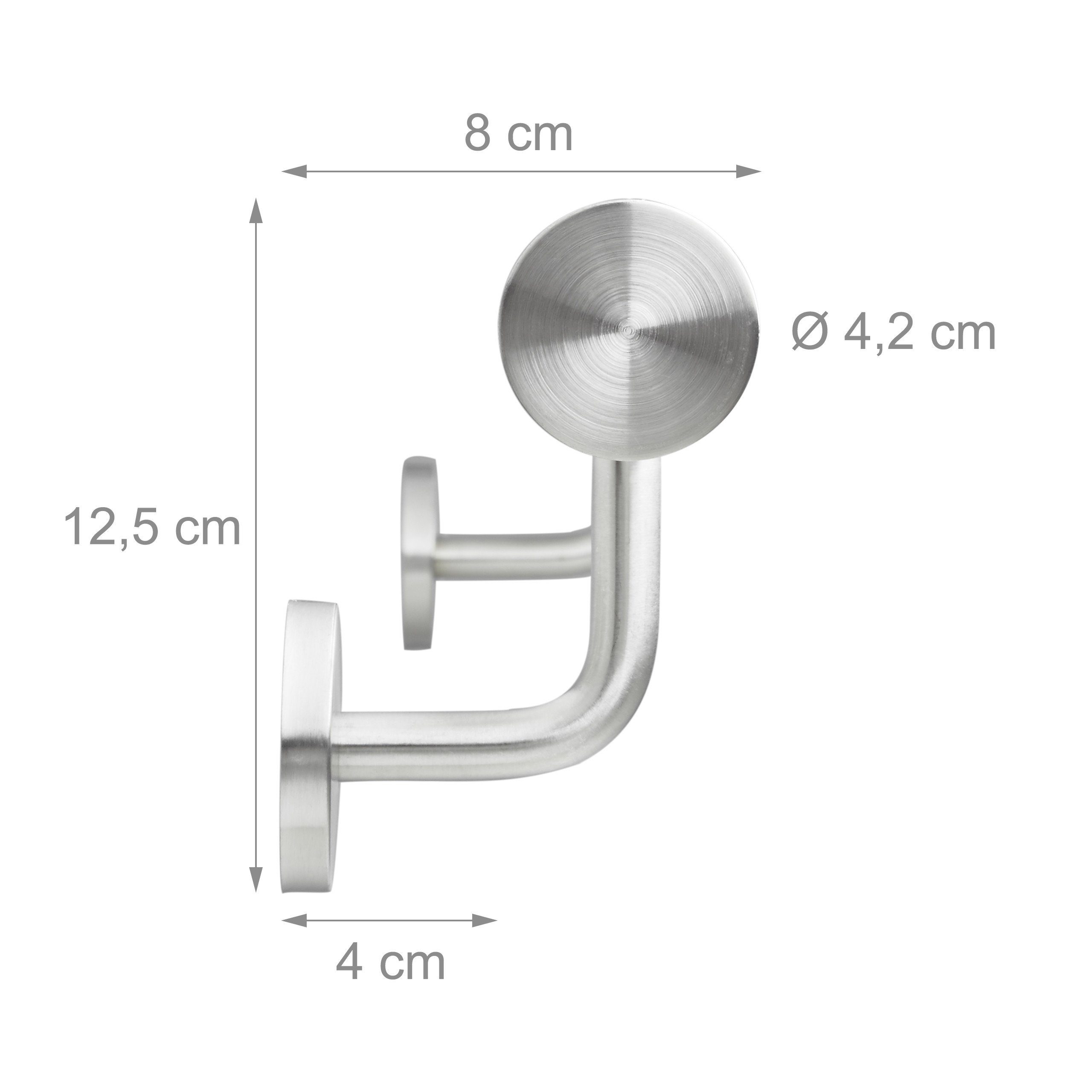 Edelstahl, relaxdays Handlauf 1000 Handlauf mm