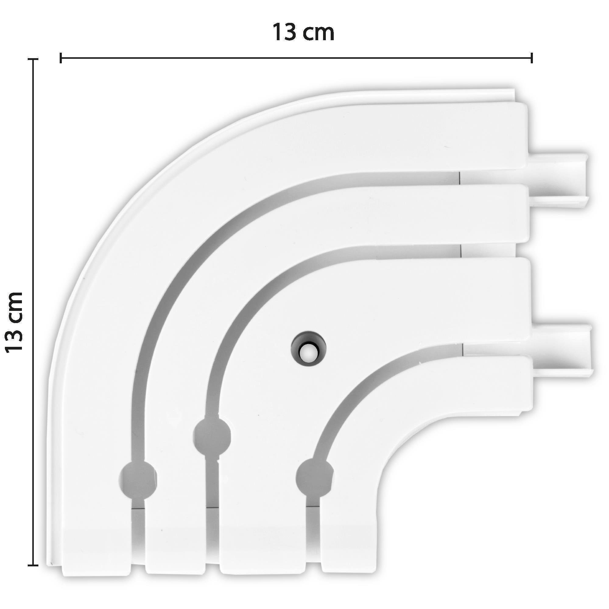 Bestgoodies Gardinenstange, 3-läufig, Kunststoff, Gardinen Innenlaufschiene günstig online kaufen