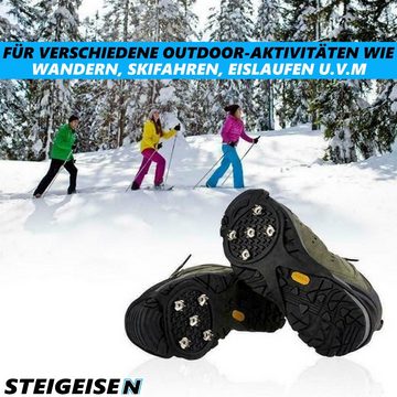 MAVURA Spikes STEIGEISEN Anti-Rutsch Schuh Spikes Eiskrallen Schuhspikes, Schuhketten Schuhkrallen Gleitschutz bei Schnee & Eis [1 Paar]