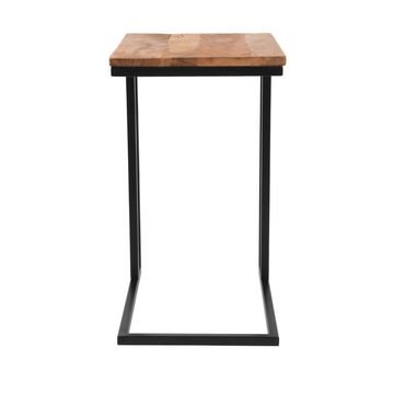 RINGO-Living Beistelltisch Beistelltisch Kanye in Natur-dunkel aus Holz 620x350x500mm, Möbel