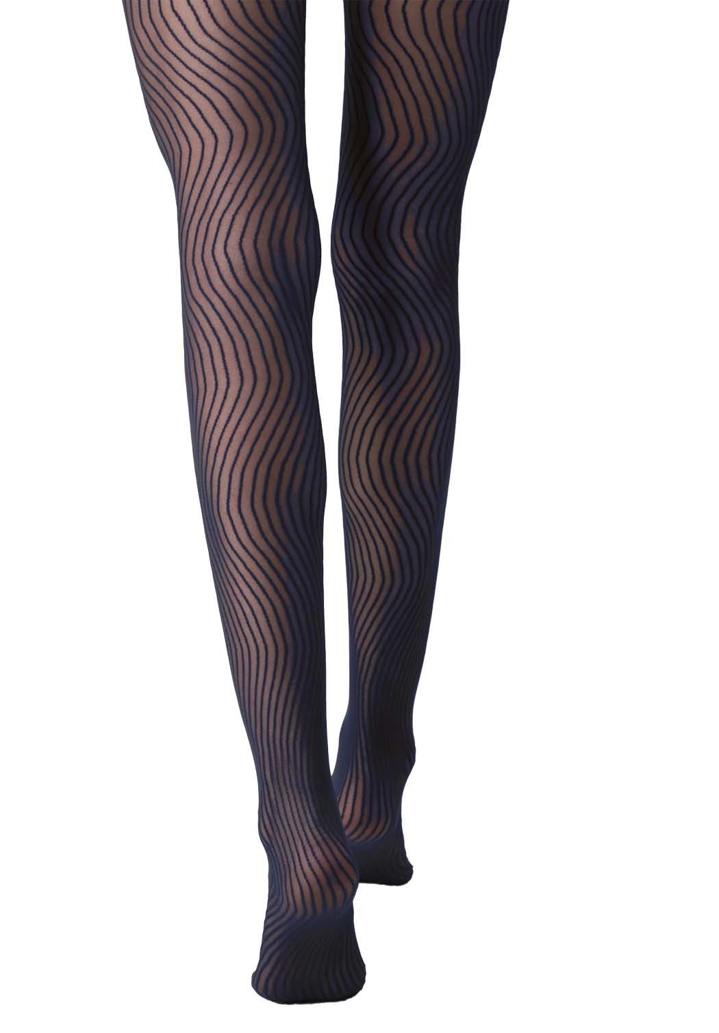 Oroblú Feinstrumpfhose in modernem Design WAVES 20 DEN 20 DEN (1 St. 1er-Pack) transparent & matt