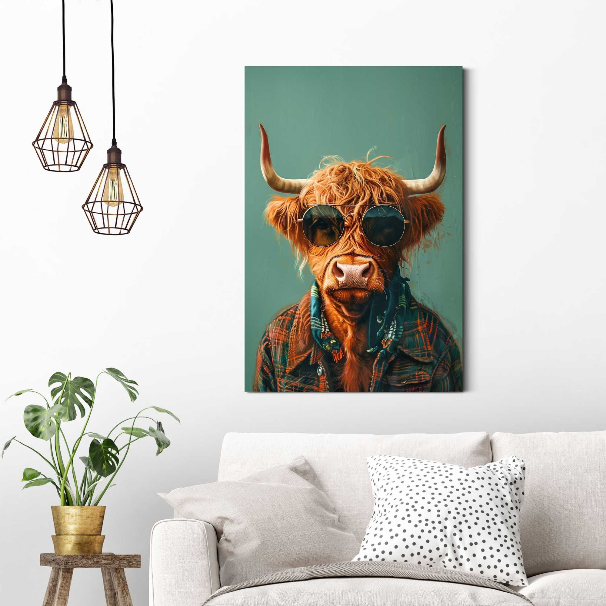 Reinders! Deco-Panel Gekleidete Kuh, Wohnzimmer - günstig online kaufen