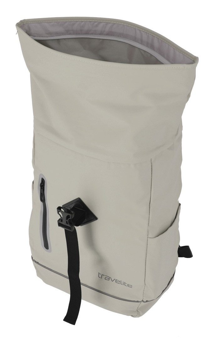 travelite Freizeitrucksack BASICS Roll-Up Rucksack aus Plane, mit variablem Roll-Up-Verschluss