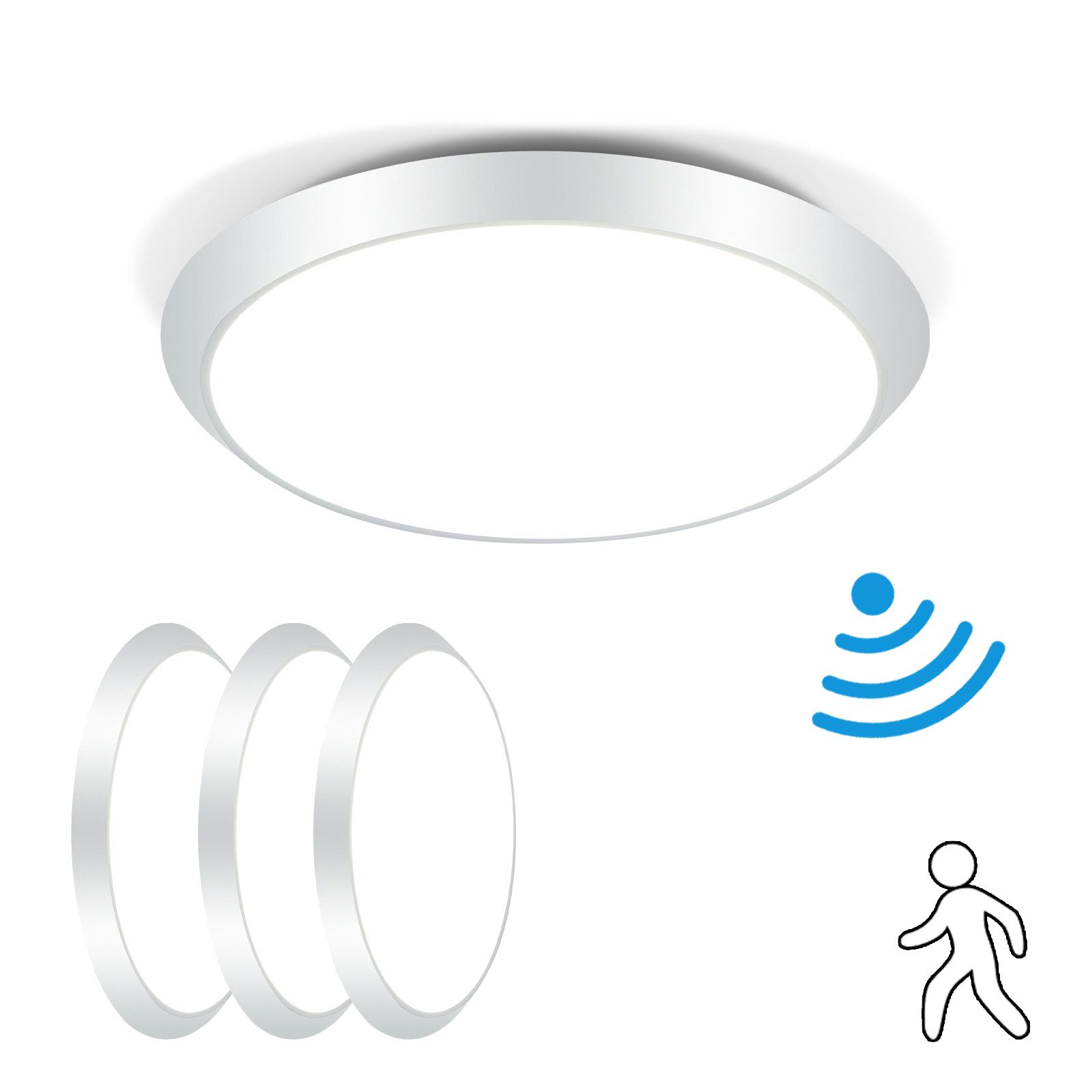 Nettlife LED Deckenleuchte Deckenlampe mit Bewegungsmelder günstig online kaufen