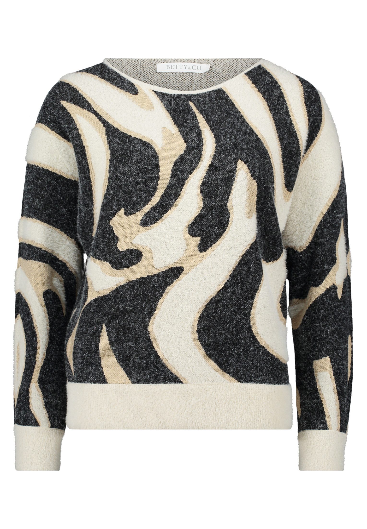 Betty&Co Strickpullover Damen mit Rippbündchen (1-tlg) günstig online kaufen