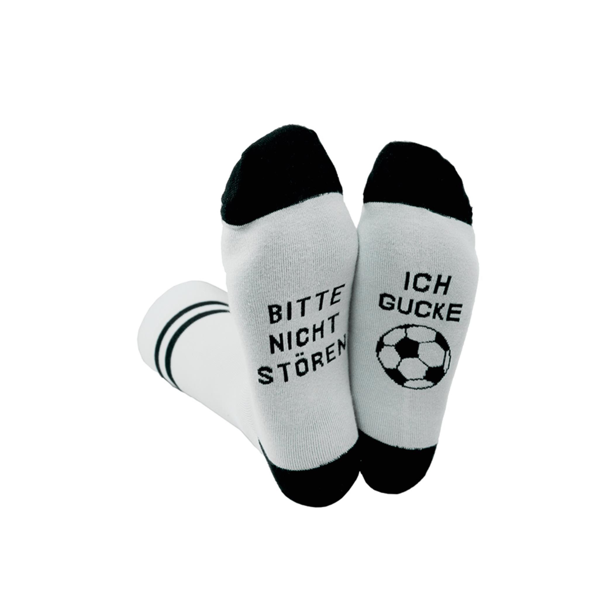 Grafik Werkstatt Socken Coole Socke Ich Gucke Fußball, bitte nicht stören - günstig online kaufen