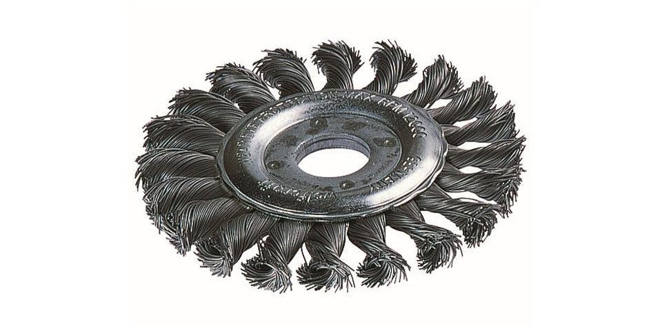 Wolfcraft Drahtbürste Wolfcraft Scheibendrahtbürste Ø 115 mm gezopft für
