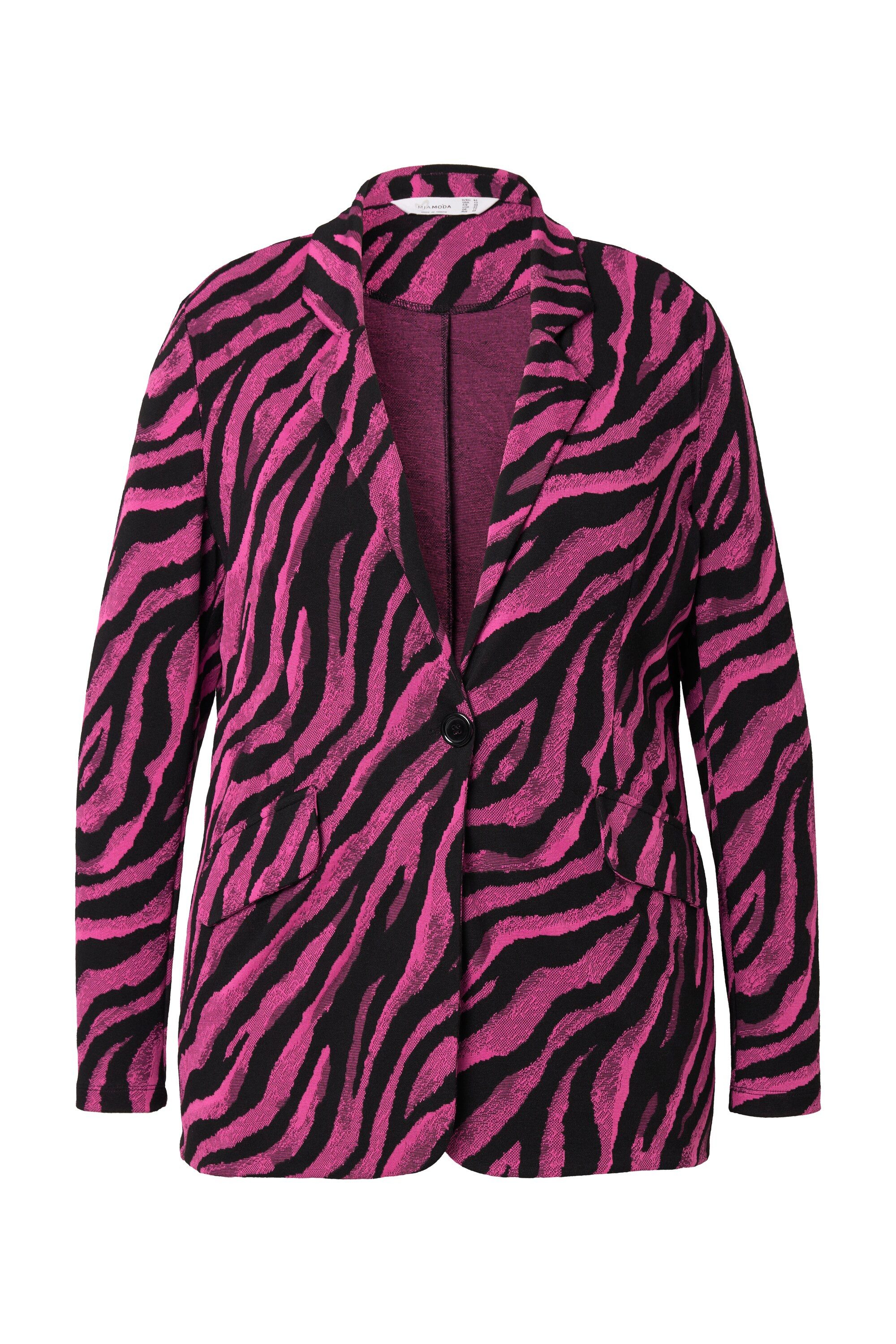 MIAMODA Blusenblazer Blazer schmale Form Zebramuster günstig online kaufen