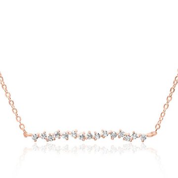 JEWLIX Silberkette Kette für Damen von JEWLIX aus 925er Silber, rosévergoldet