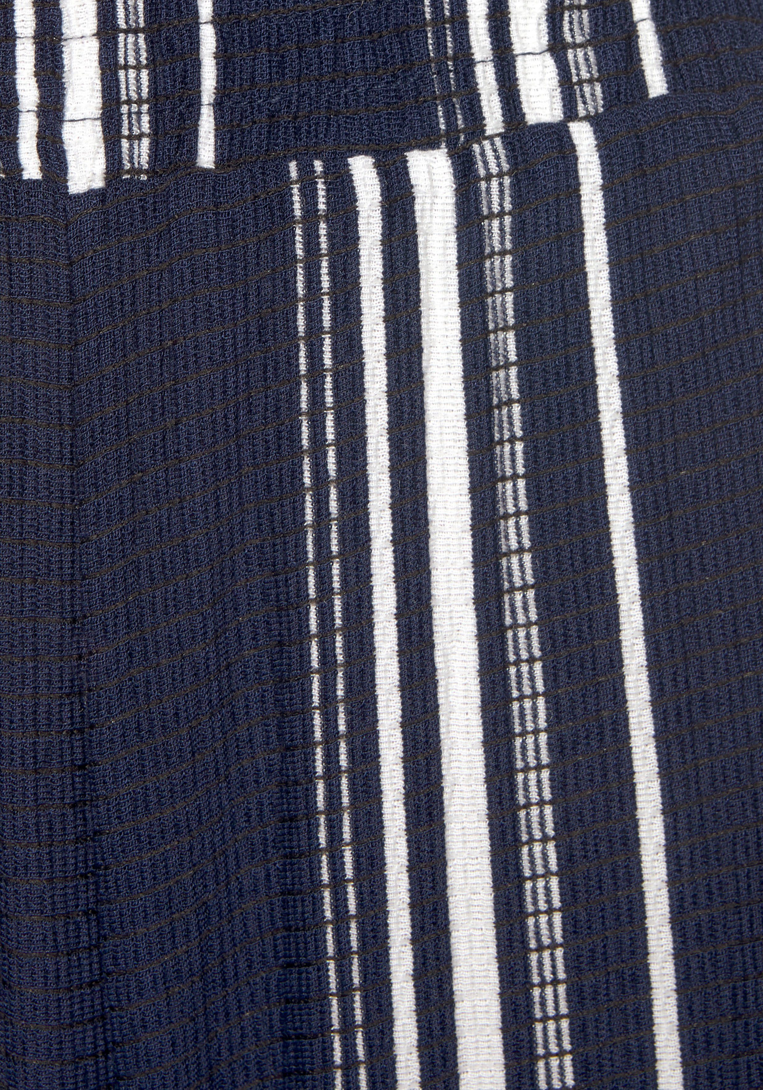 LASCANA Culotte-Overall aus strukturierter Ware, sommerlicher Jumpsuit mit Streifen