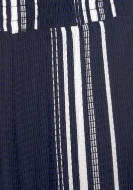 LASCANA Culotte-Overall aus strukturierter Ware, sommerlicher Jumpsuit mit Streifen