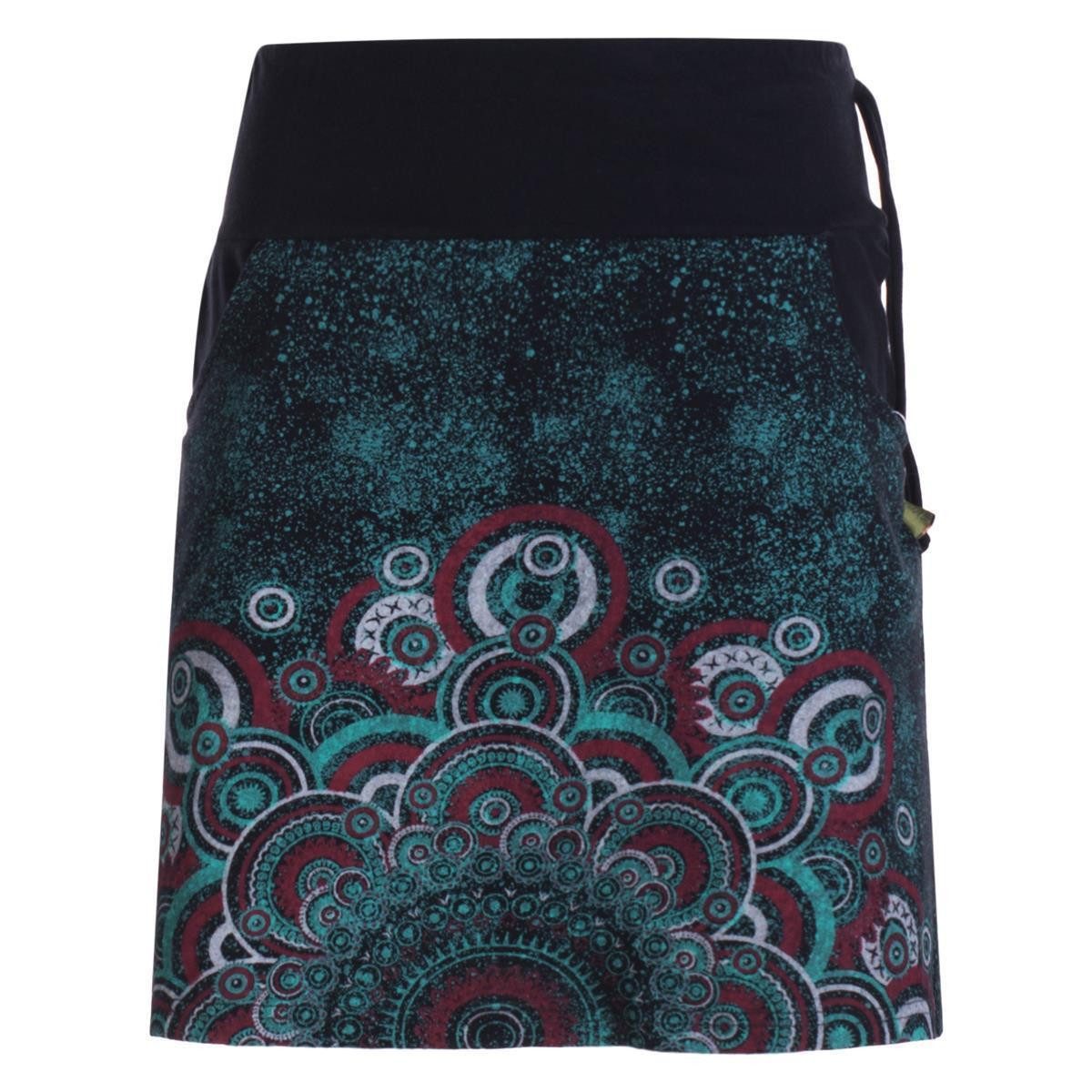 Vishes Minirock Kurzer Baumwoll-Rock Taschen-Rock Mini-Rock großes Mandala günstig online kaufen