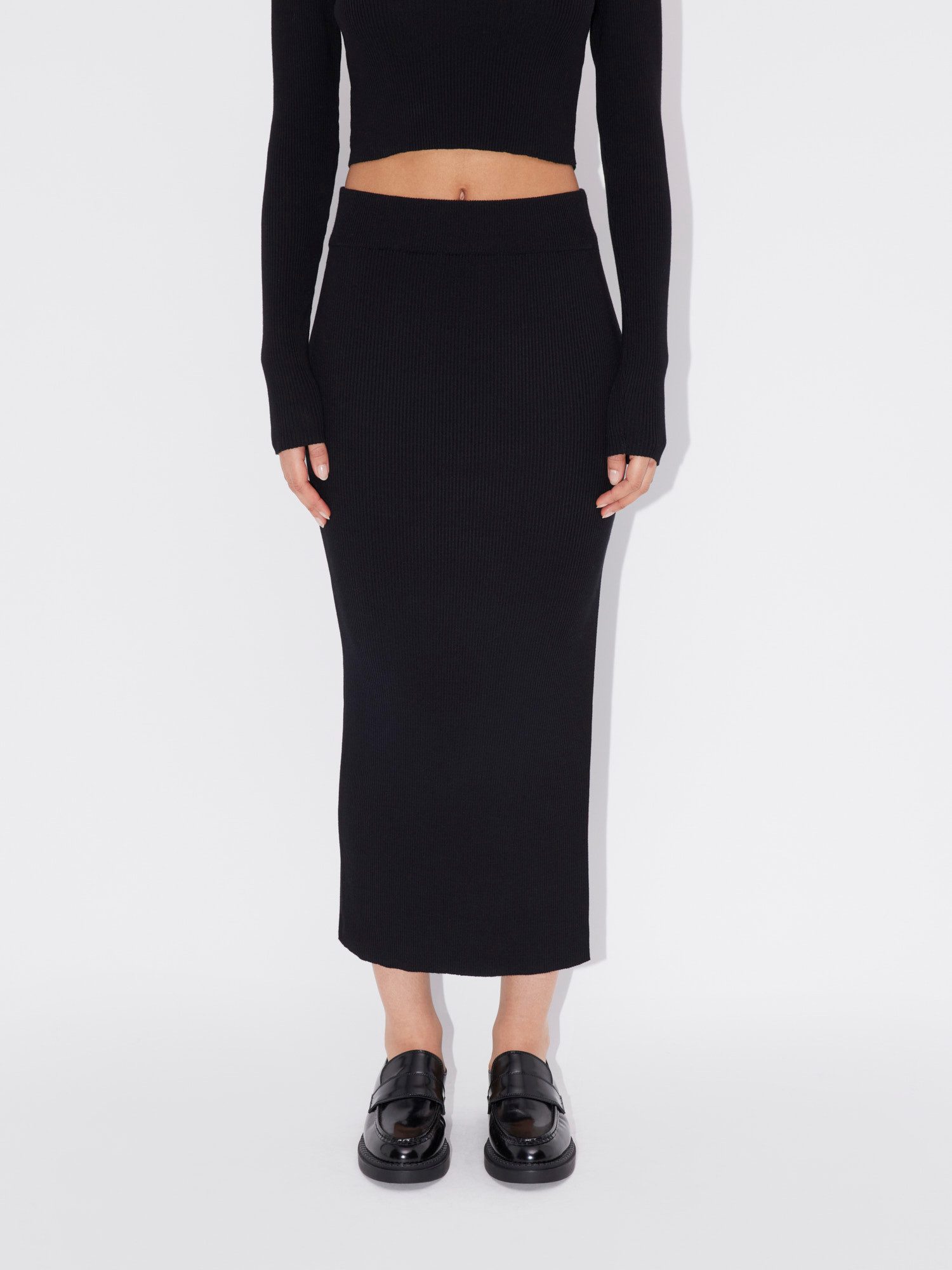 LeGer Strickrock Phoebe, LeGer by Lena Gercke mit seitlichen, hohen Schlitz und elastischem Bund