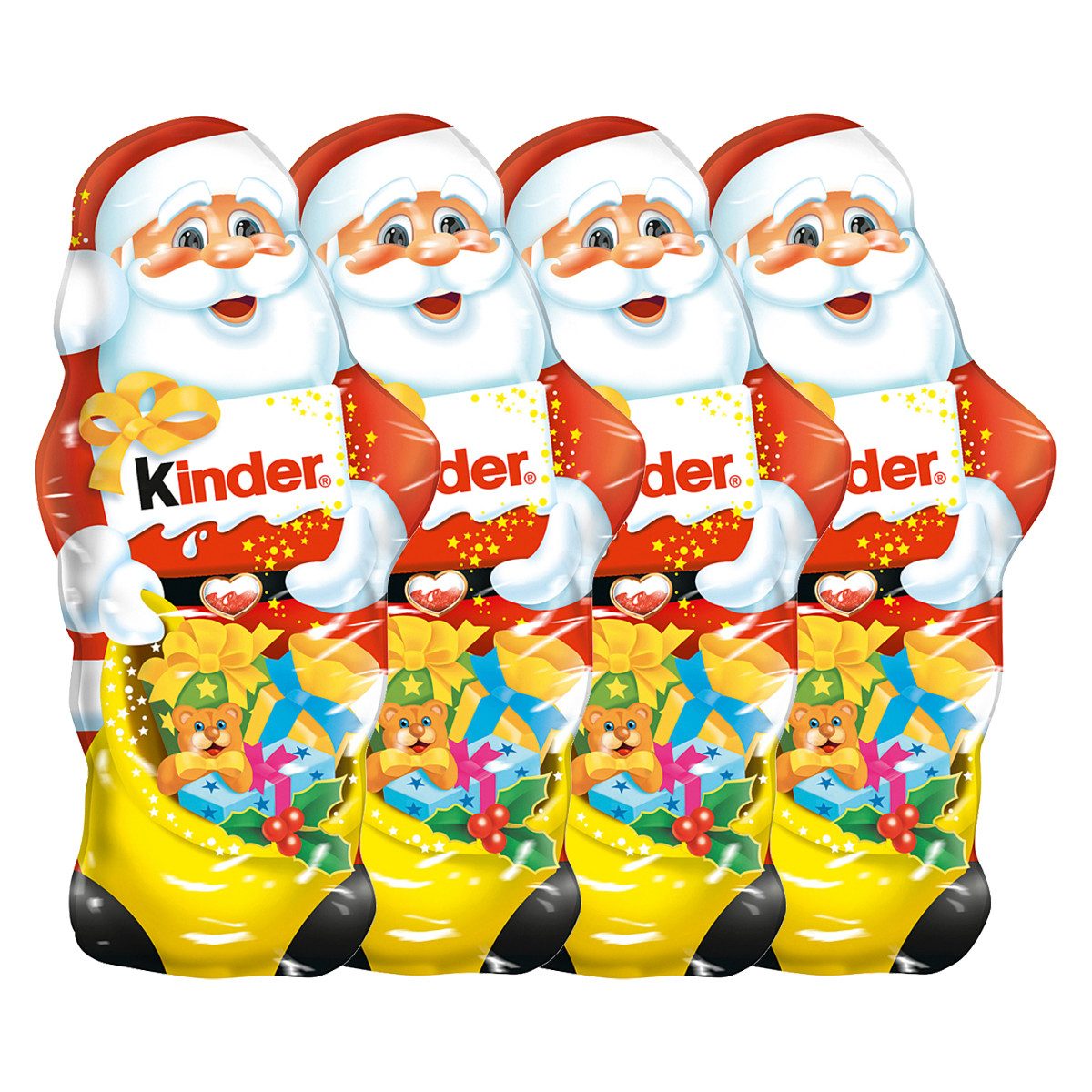 kinder Schokolade, Kinder Schokolade Weihnachtsmann aus Schokolade 160g 4er Pack