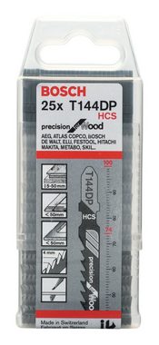 BOSCH Stichsägeblatt (25 Stück), T 144 DP Precision for Wood - 25er-Pack