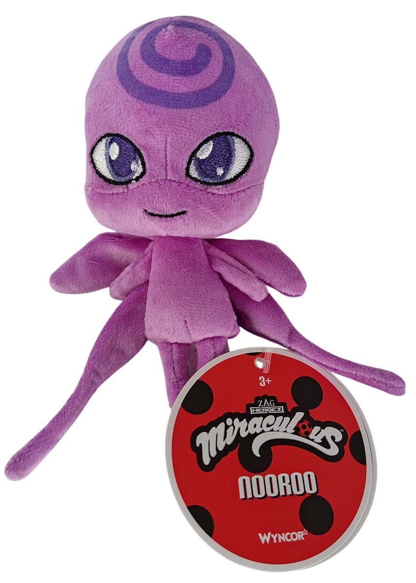 Miraculous Plüschfigur Miraculous Ladybug Kwami Nooroo Plüsch-Anhänger 12,7 cm mit Clip