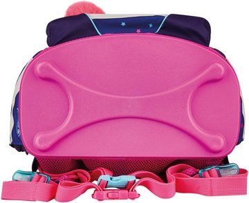 Herlitz Schulranzen FiloLight Plus, Pink Stars (Set, 6-tlg), mit Sportbeutel, Etui, Faulenzer und Sportbeutel