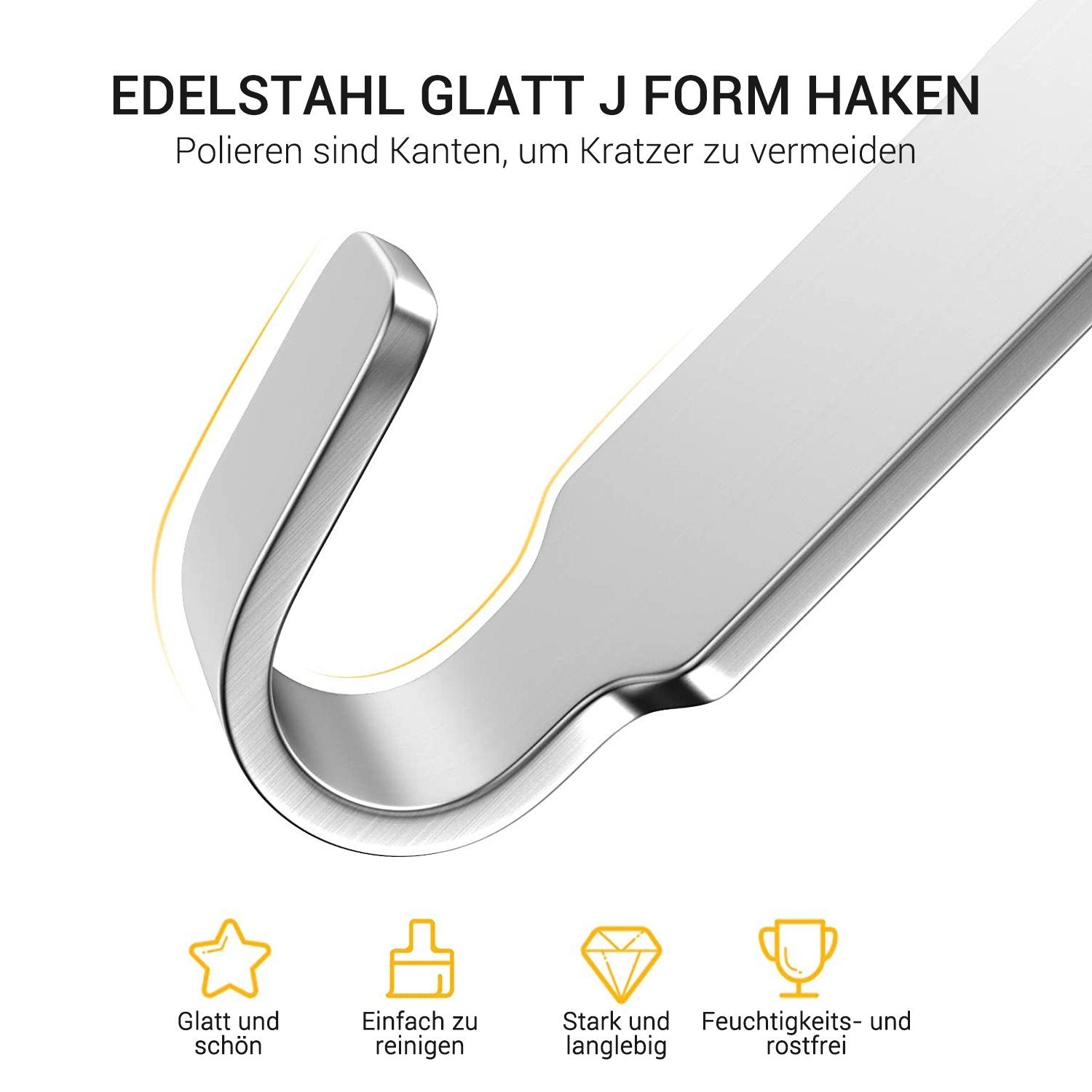 Elegear Kleiderhaken /Türhaken Edelstahl zum aufhängen günstig online kaufen