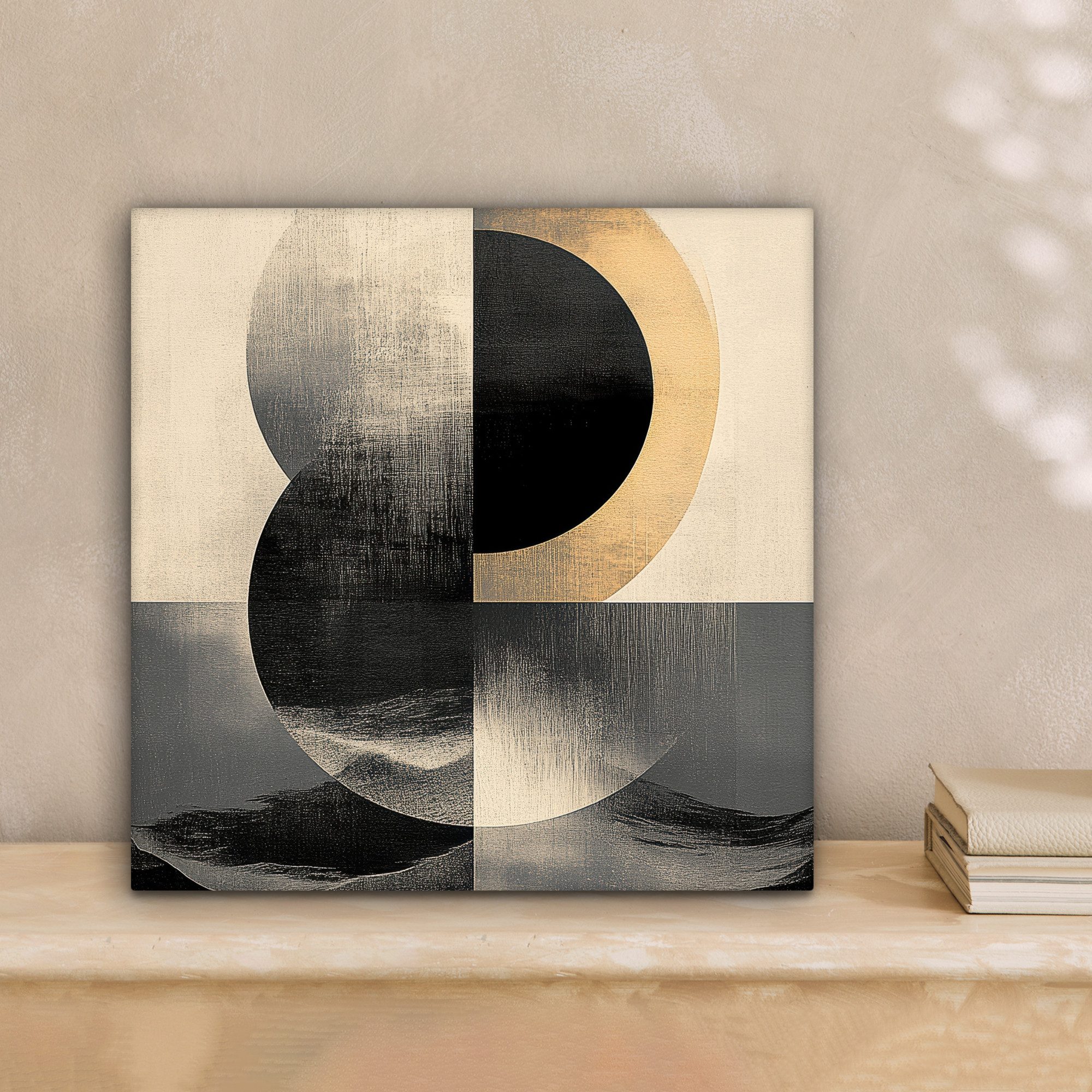 OneMillionCanvasses® Leinwandbild Kreise - Schatten - Abstrakt, Fotodruck ( günstig online kaufen