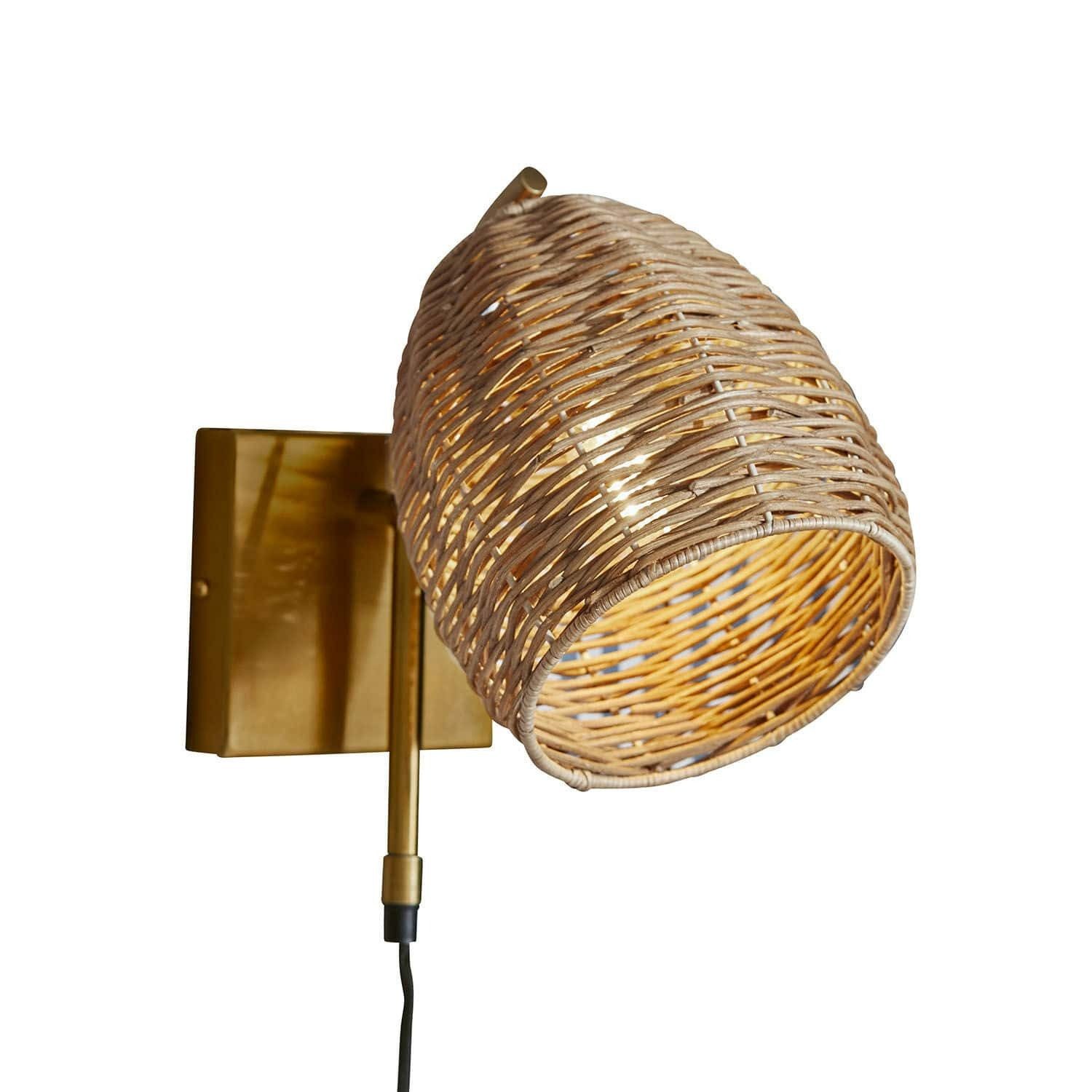 Mirabeau Wandleuchte Wandlampe Anglemont braun