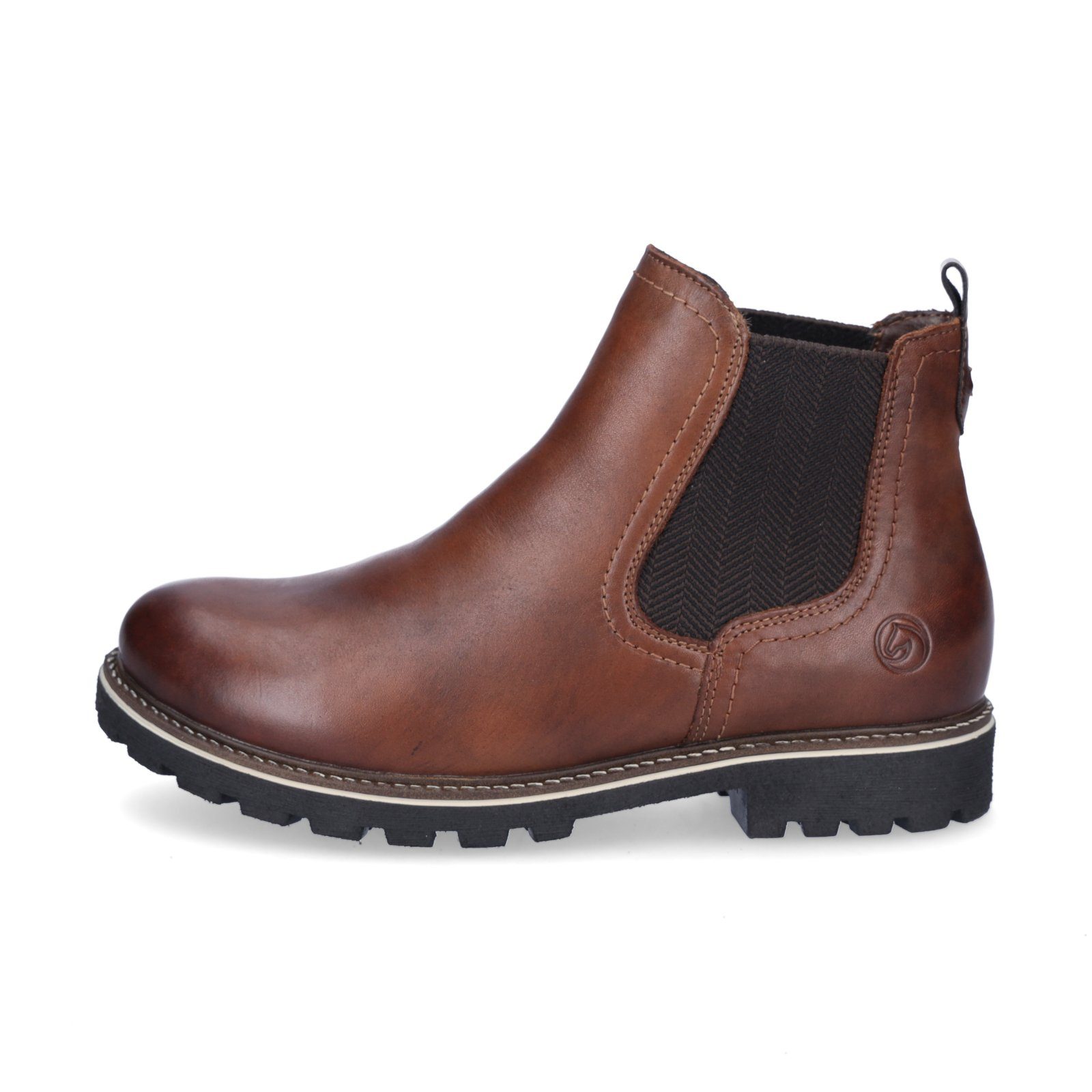 Remonte Remonte Damen braun Leder Boot Chelsea Chelseaboots