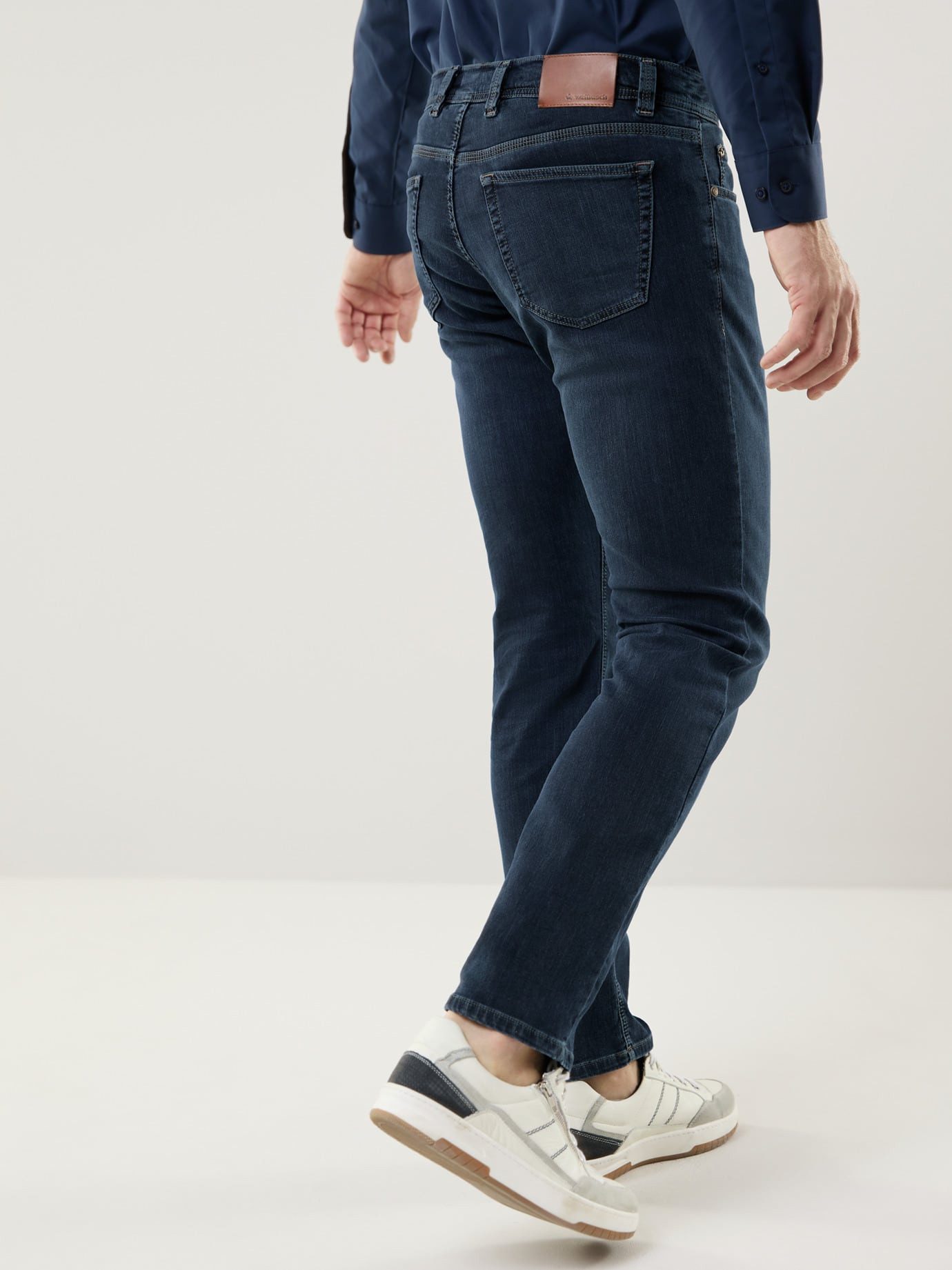 Walbusch 5-Pocket-Jeans Herren Jogger-Jeans Five Pocket Modern Fit, modern – Bild 4 von 5